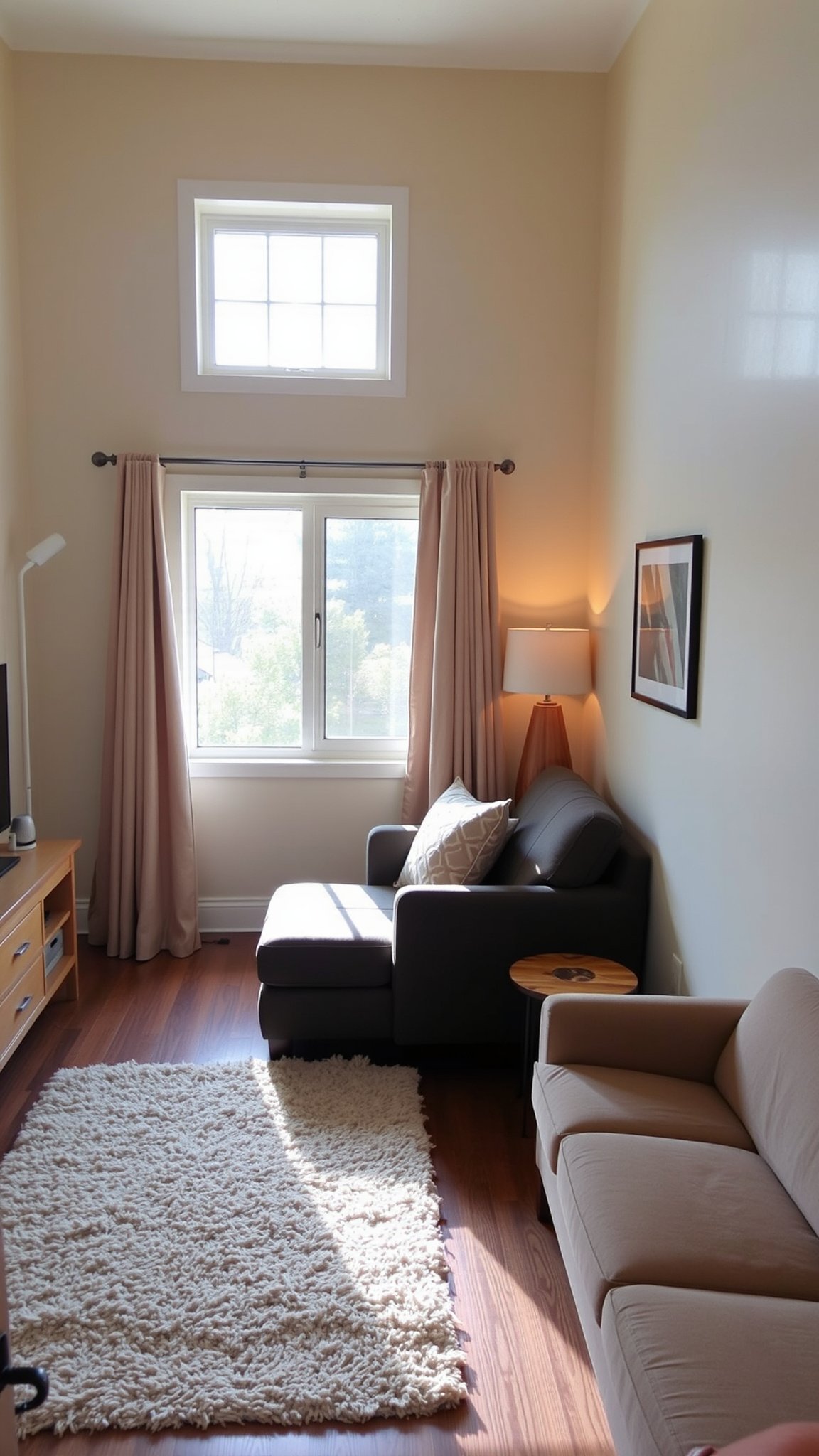 Design 3: Zoning with Area Rugs and Furniture Placement