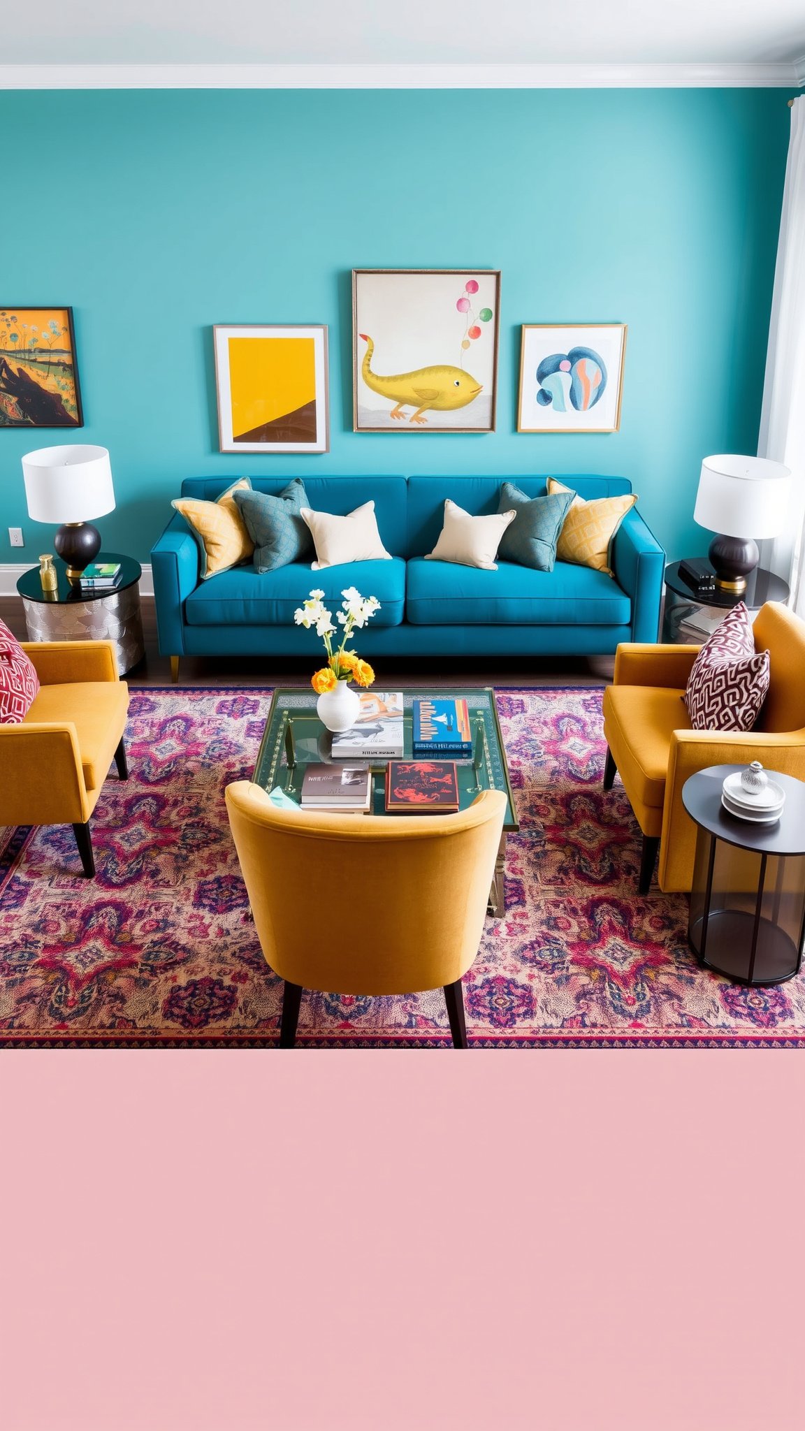 Design 4: Color-Pop Accents for Modern Homes