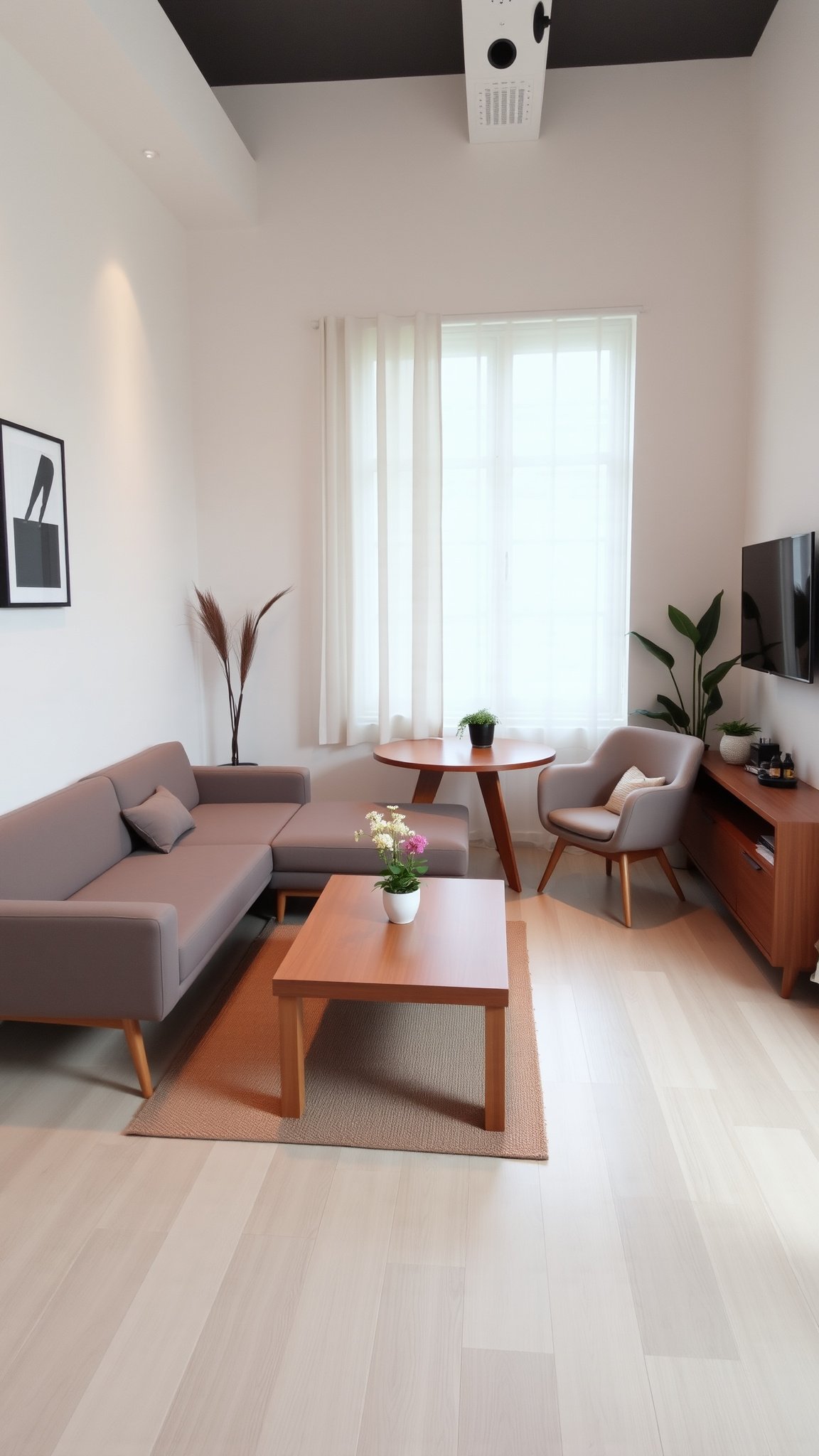 Design 4: Minimalist Approach with Essential Furniture