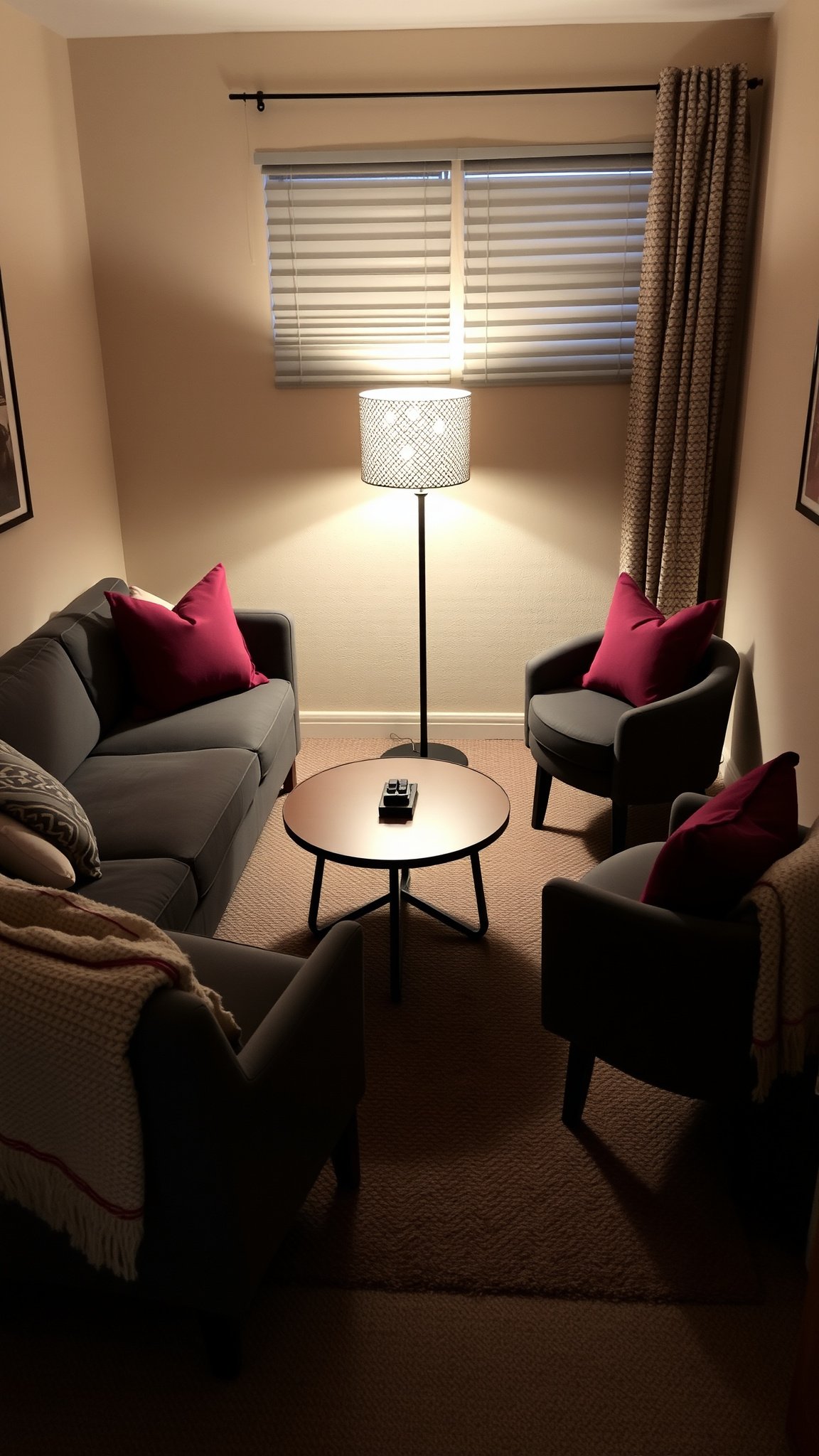 Design 5: Corner Sofa with Accent Chairs