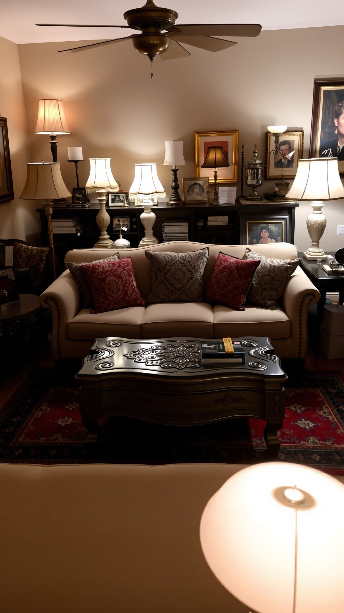 Design 5: Eclectic Mix with Vintage Lighting