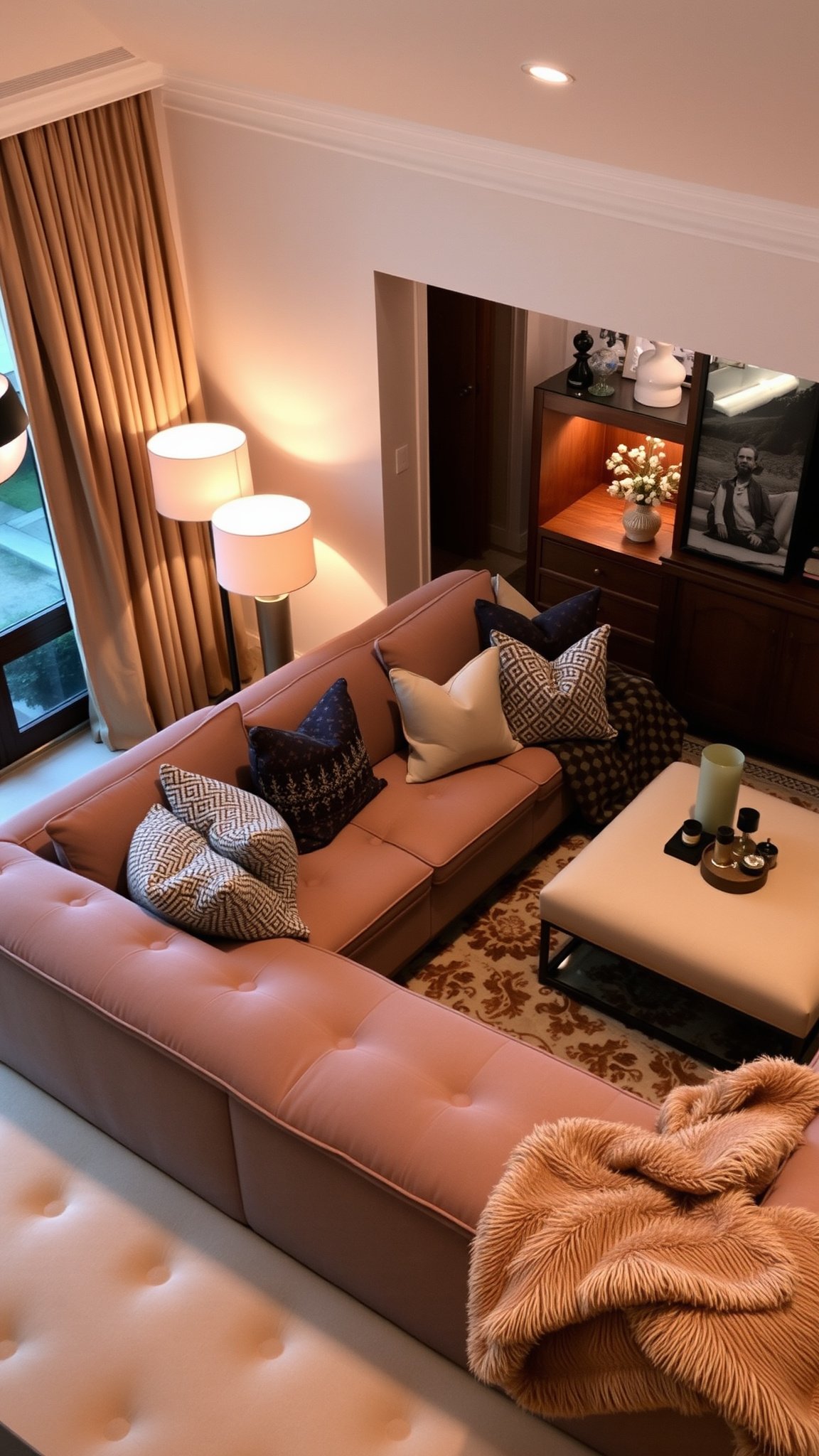 Design 5: Luxurious Comfort with Oversized Cushions