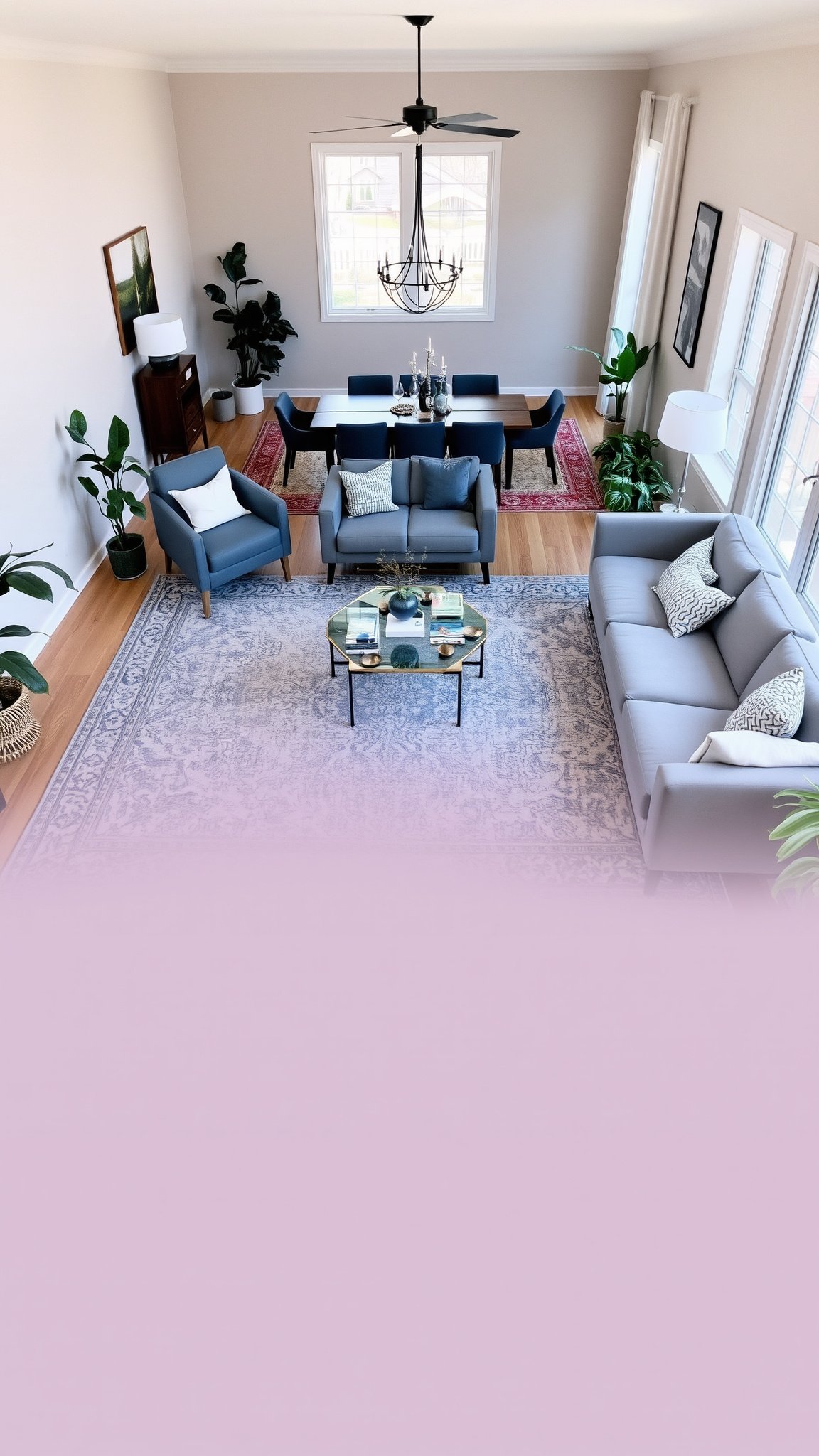 Design 5: Zoning with Area Rugs