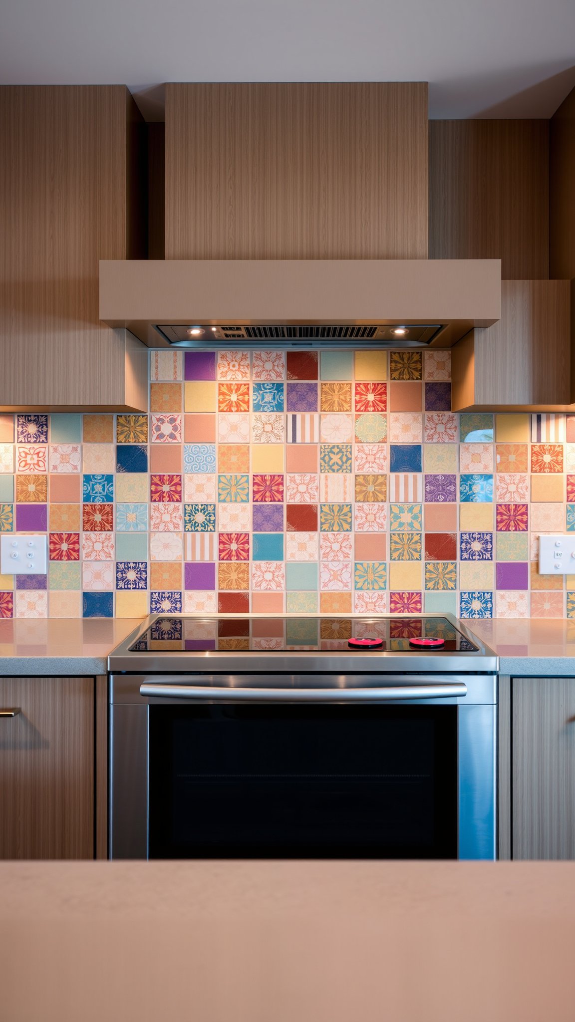 1. Brighten Up with Colorful Backsplashes