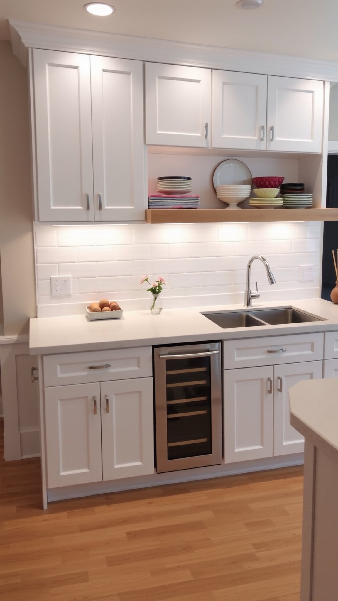 1. Crisp White Cabinets