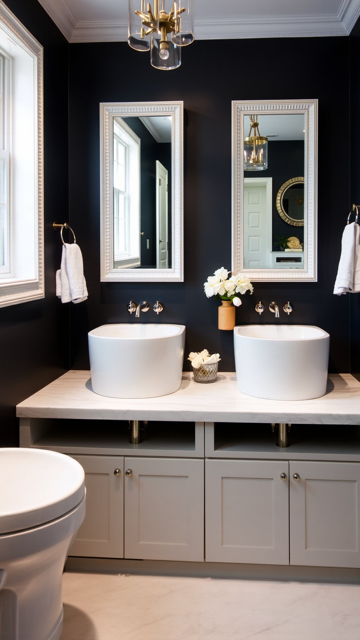 1. Deep Charcoal Walls