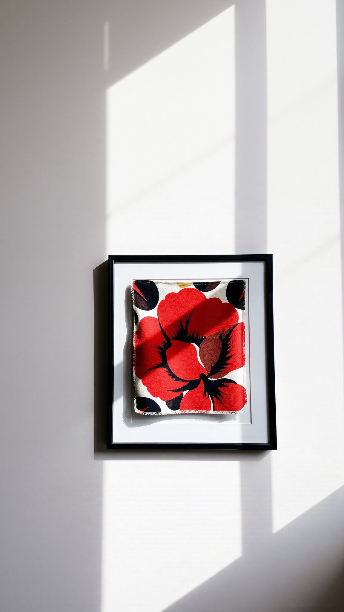 1. Framed Fabric Art