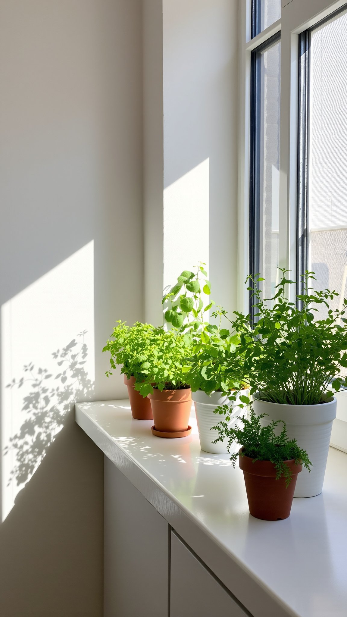 1. Fresh Herbs in Stylish Pots