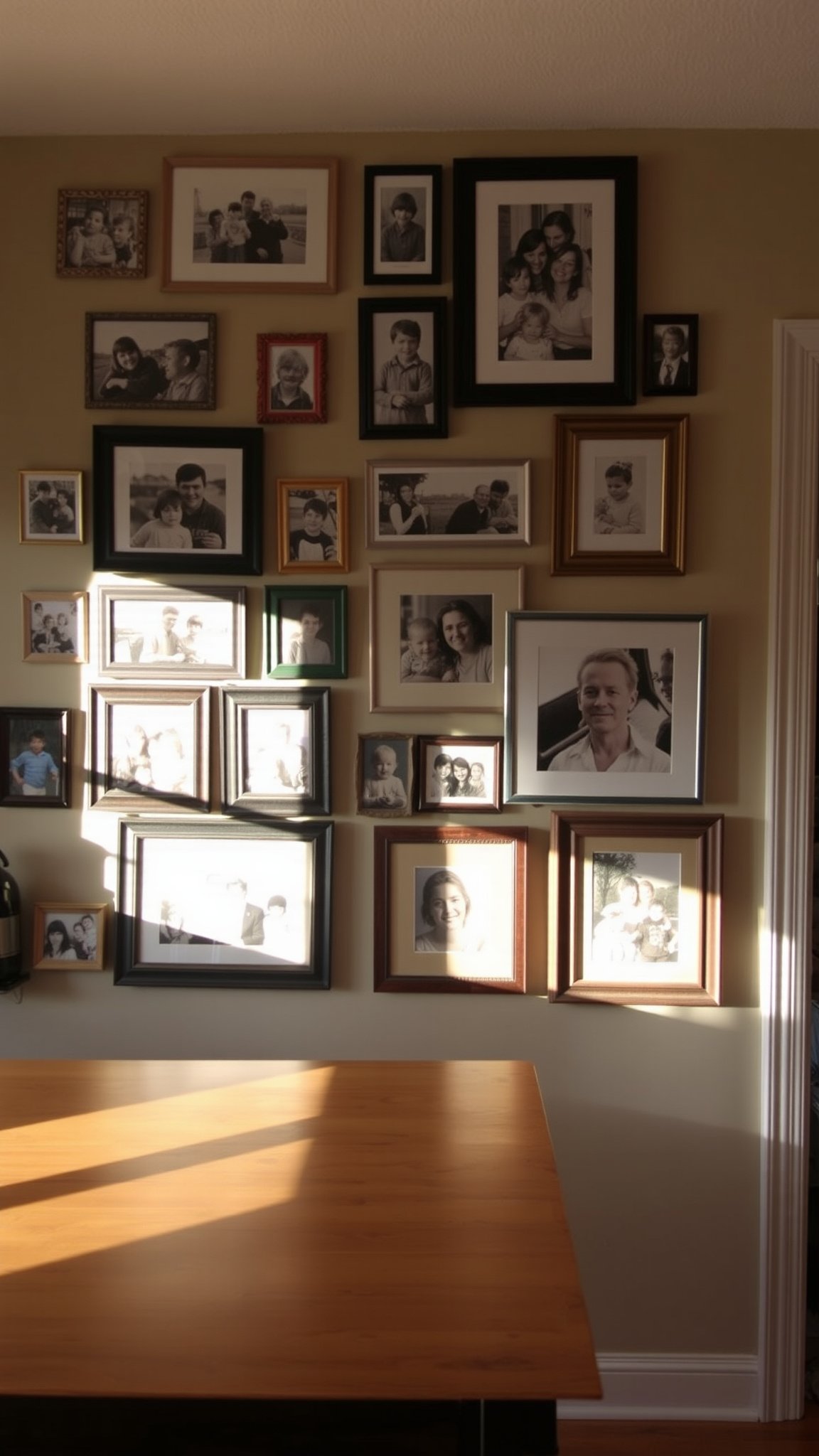 1 gallery wall of family photos 1 1. Gallery Wall of Family Photos