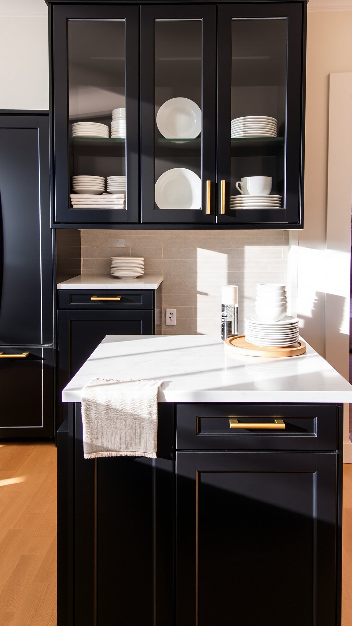 1. Monochrome Cabinets