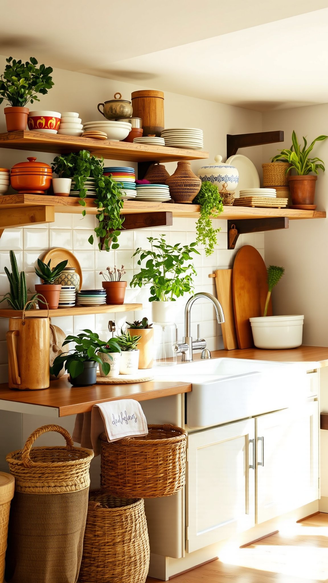 1 open shelving 3 1. Open Shelving