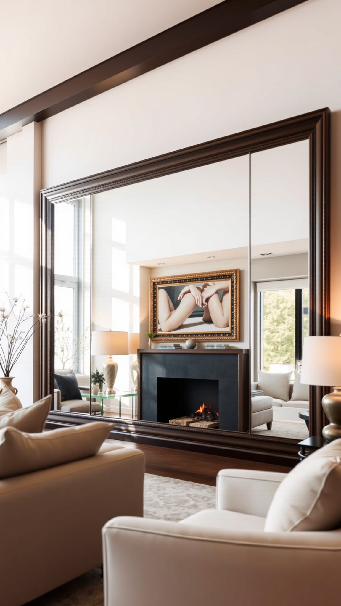 1. Use Mirrors to Expand Space