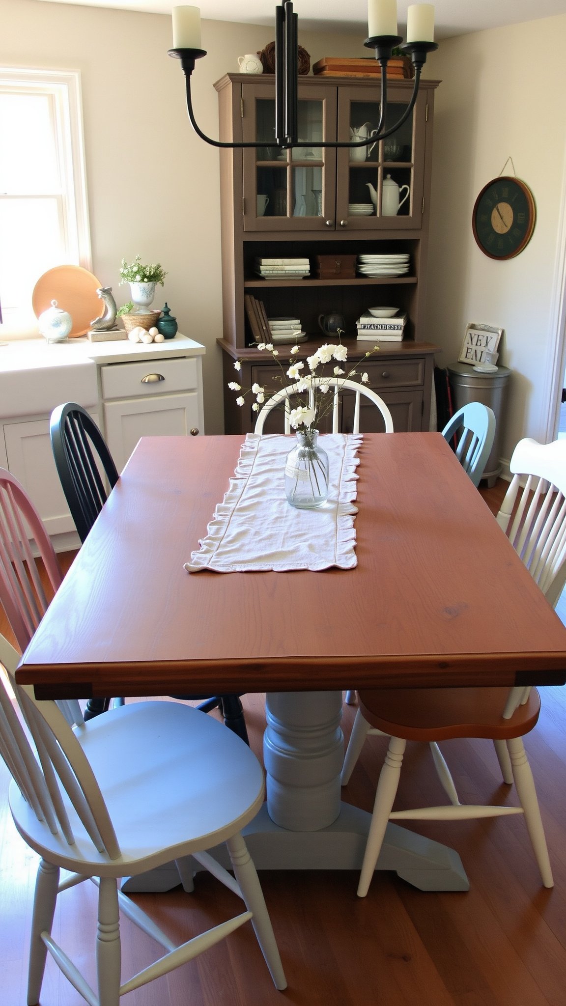 1. Vintage Farmhouse Table