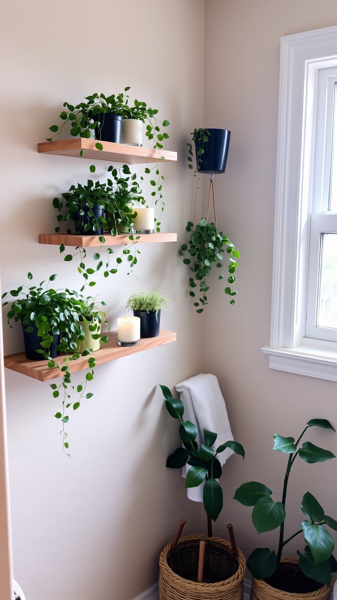 10. Bathroom Shelf Garden