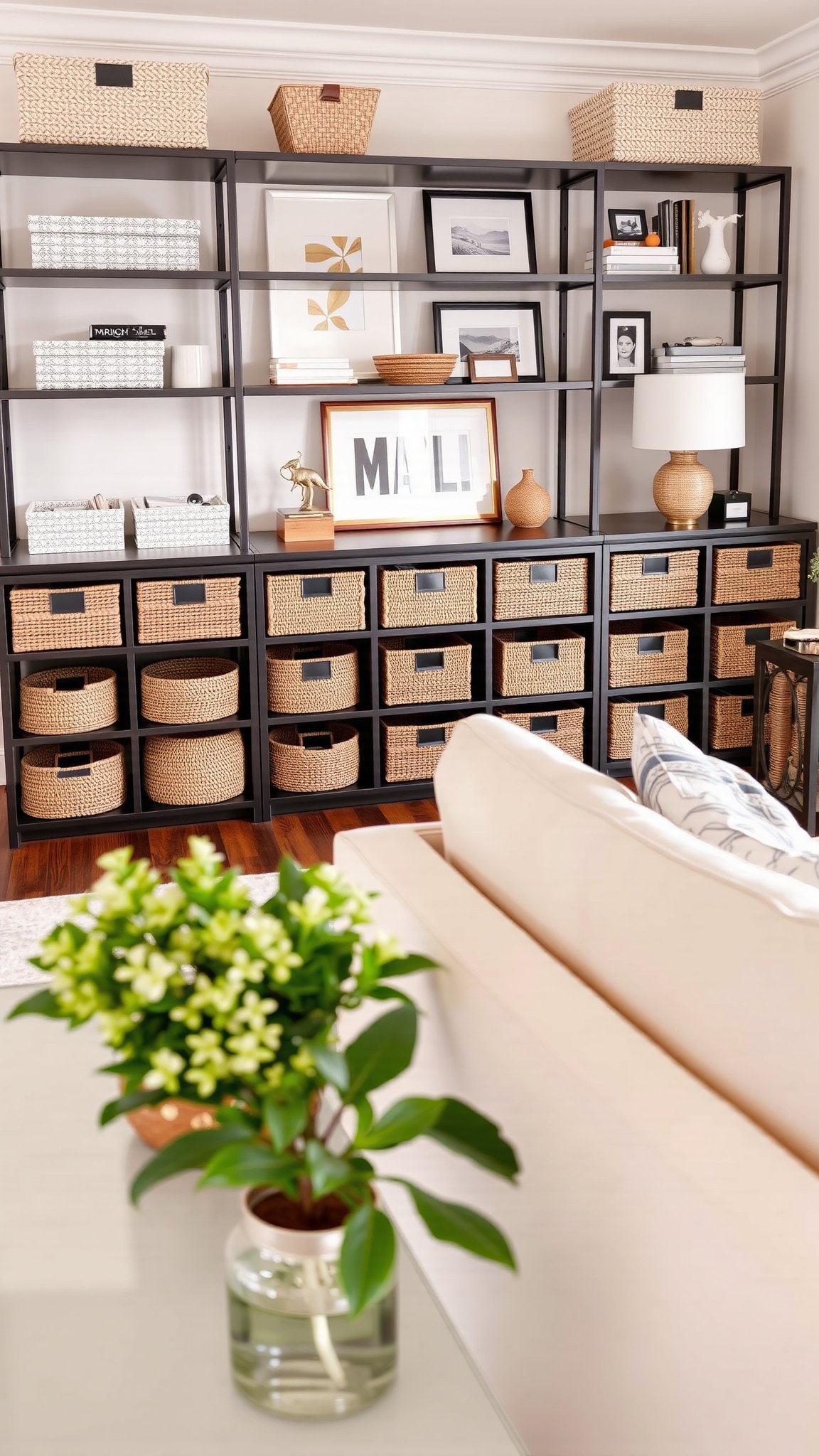10. Stylish Storage Solutions