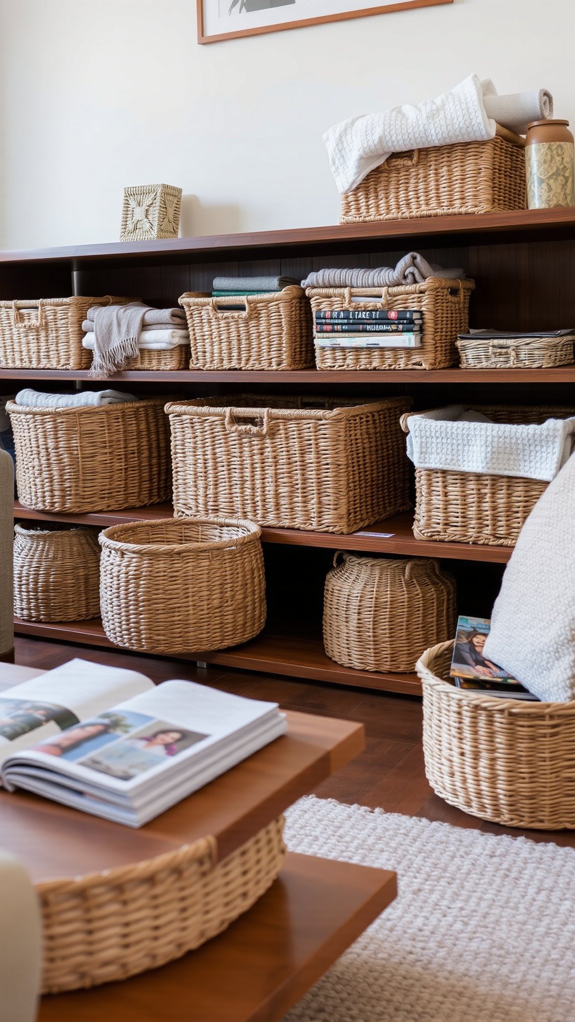 10. Use Decorative Baskets