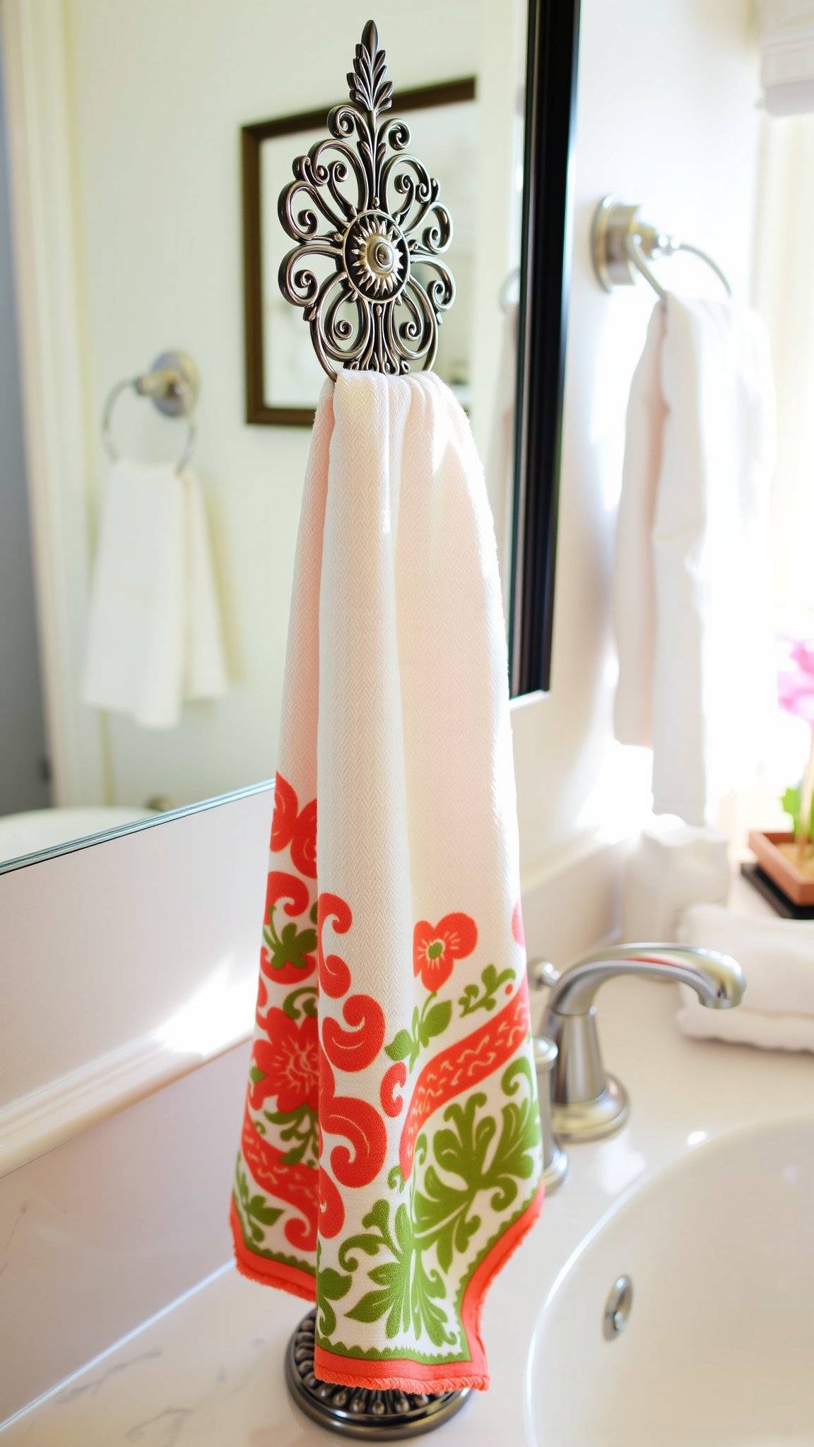 10. Use Decorative Towel Holders
