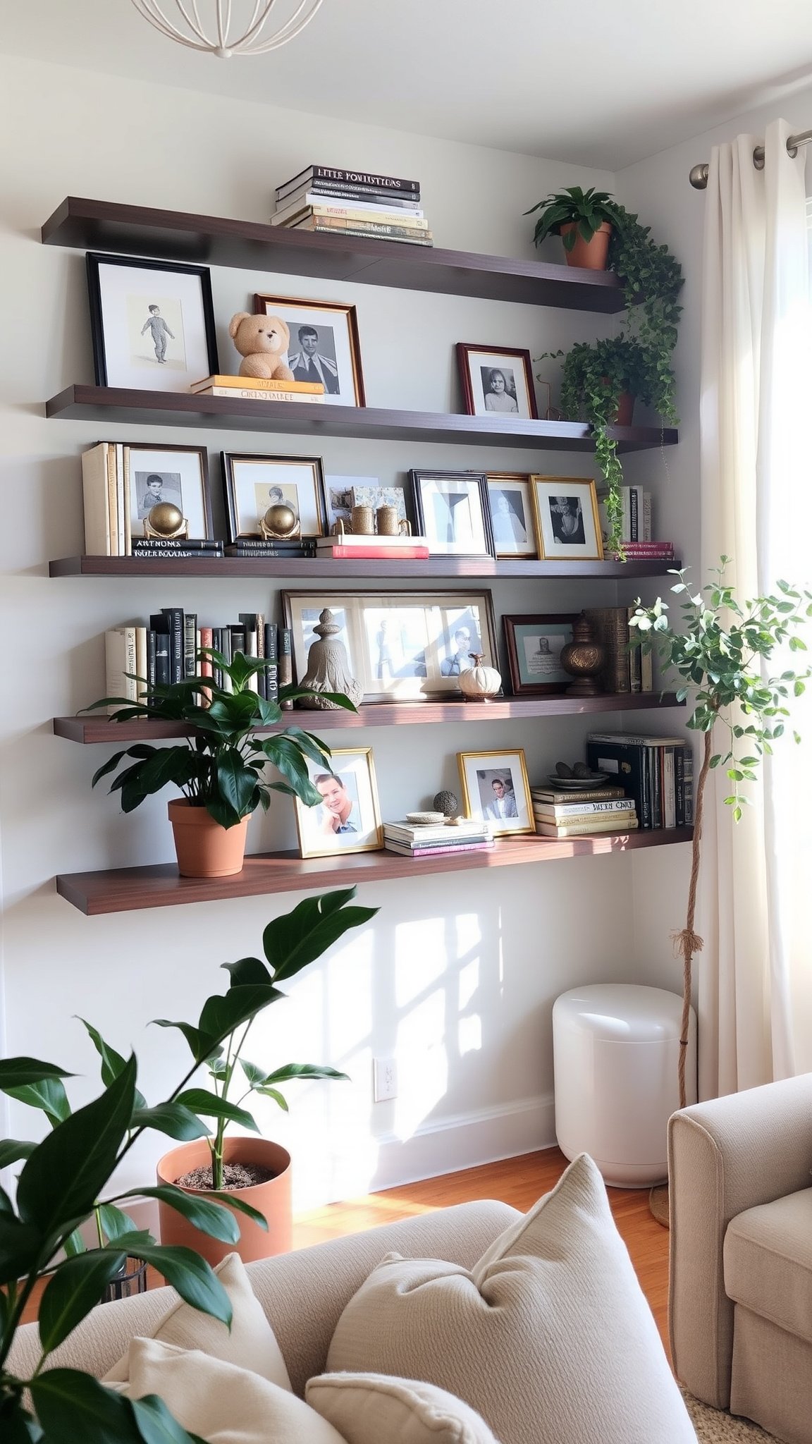 10 use floating shelves 10. Use Floating Shelves