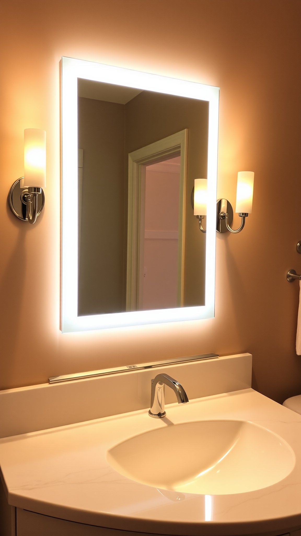 2. Backlit Mirrors