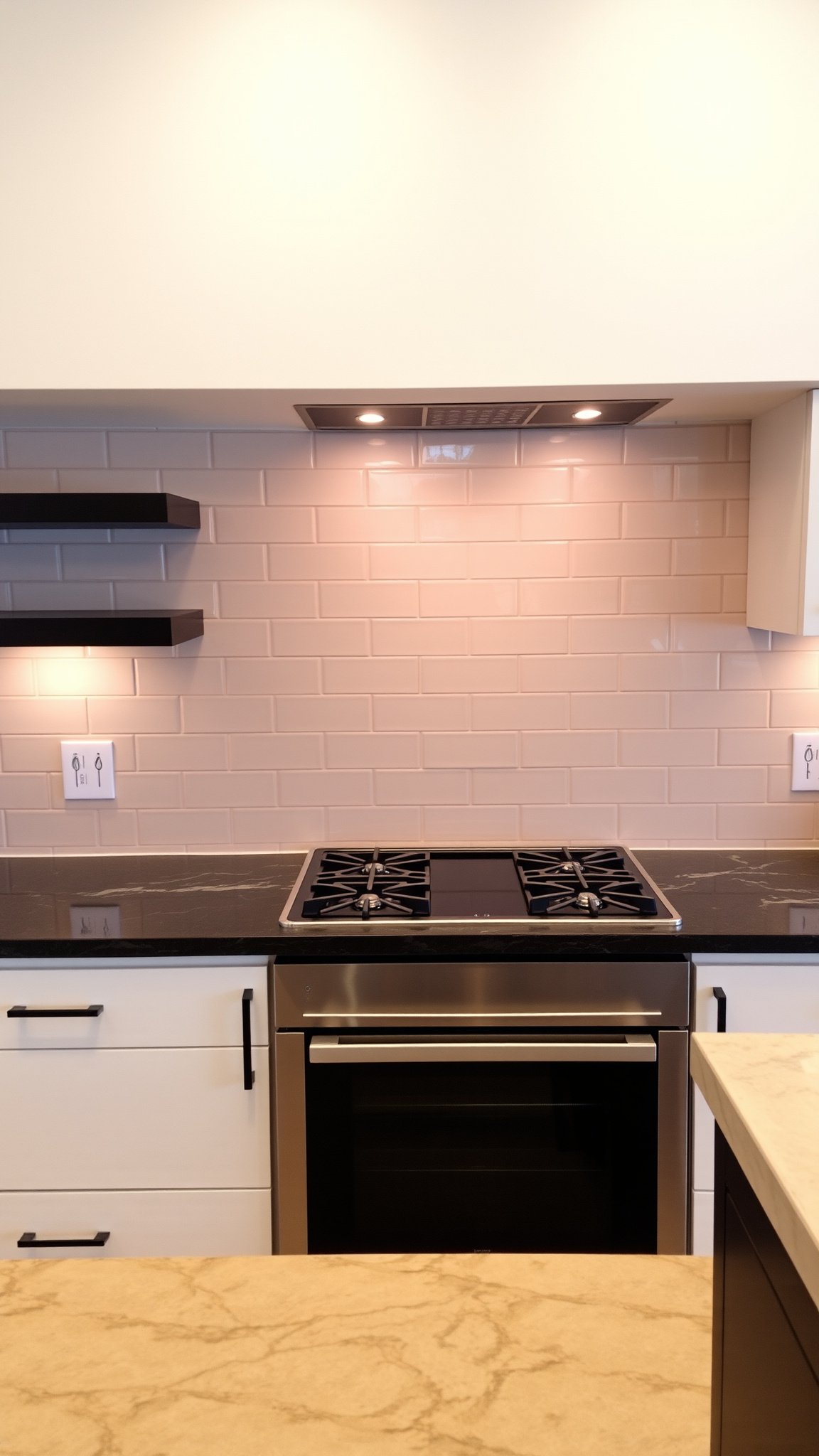 2 beige backsplash 2. Beige Backsplash