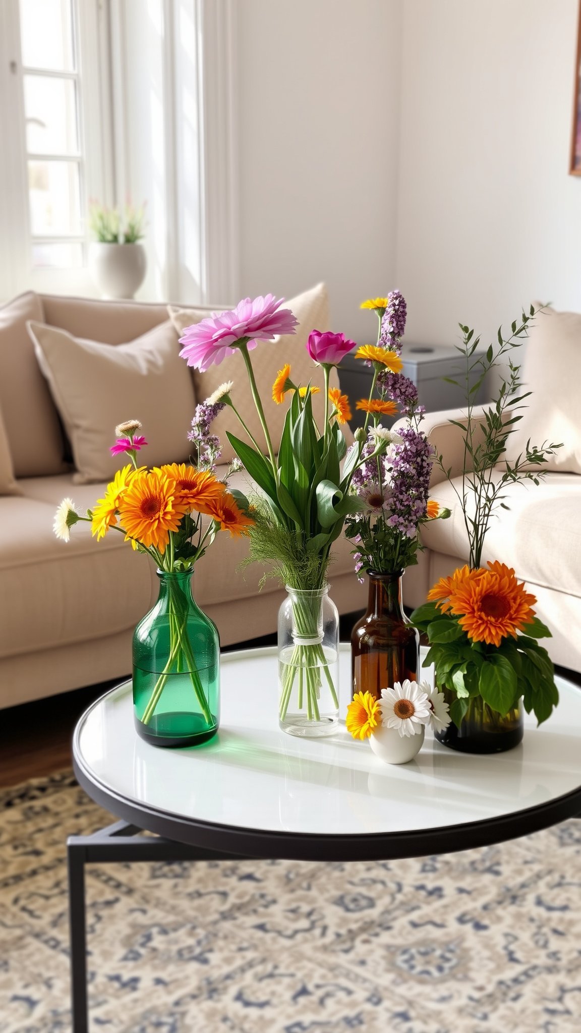 2. Fresh Flowers and Greenery