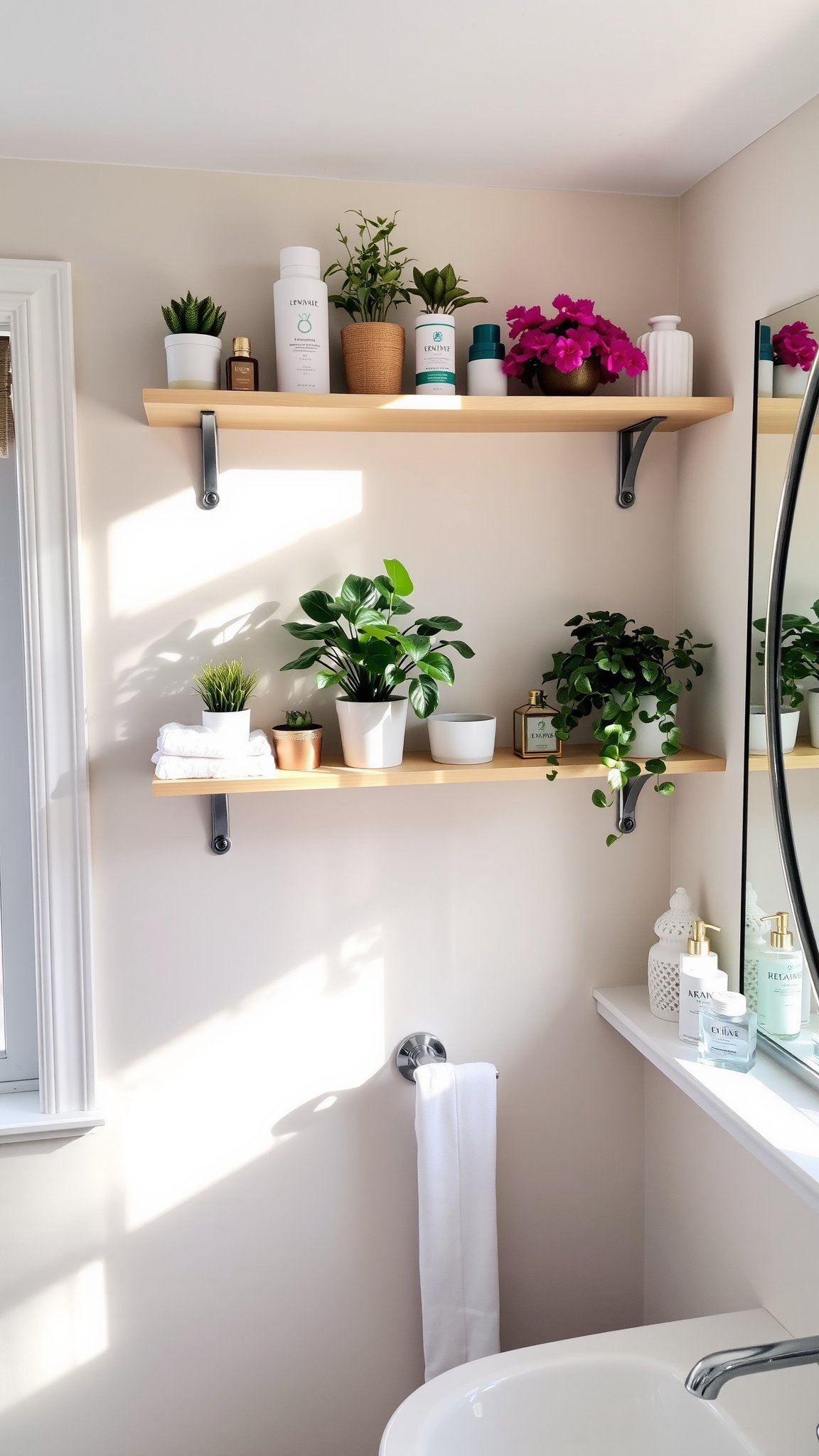 2 install floating shelves 2. Install Floating Shelves