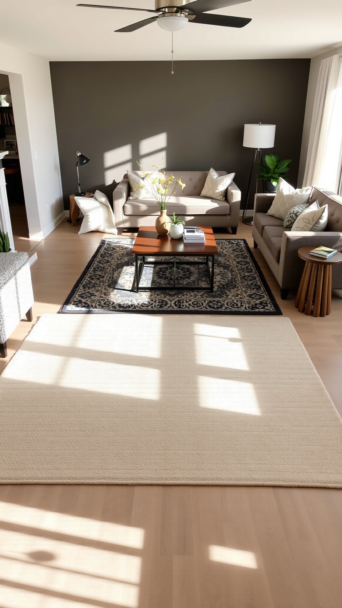 2 layering rugs for 2. Layering Rugs for Texture