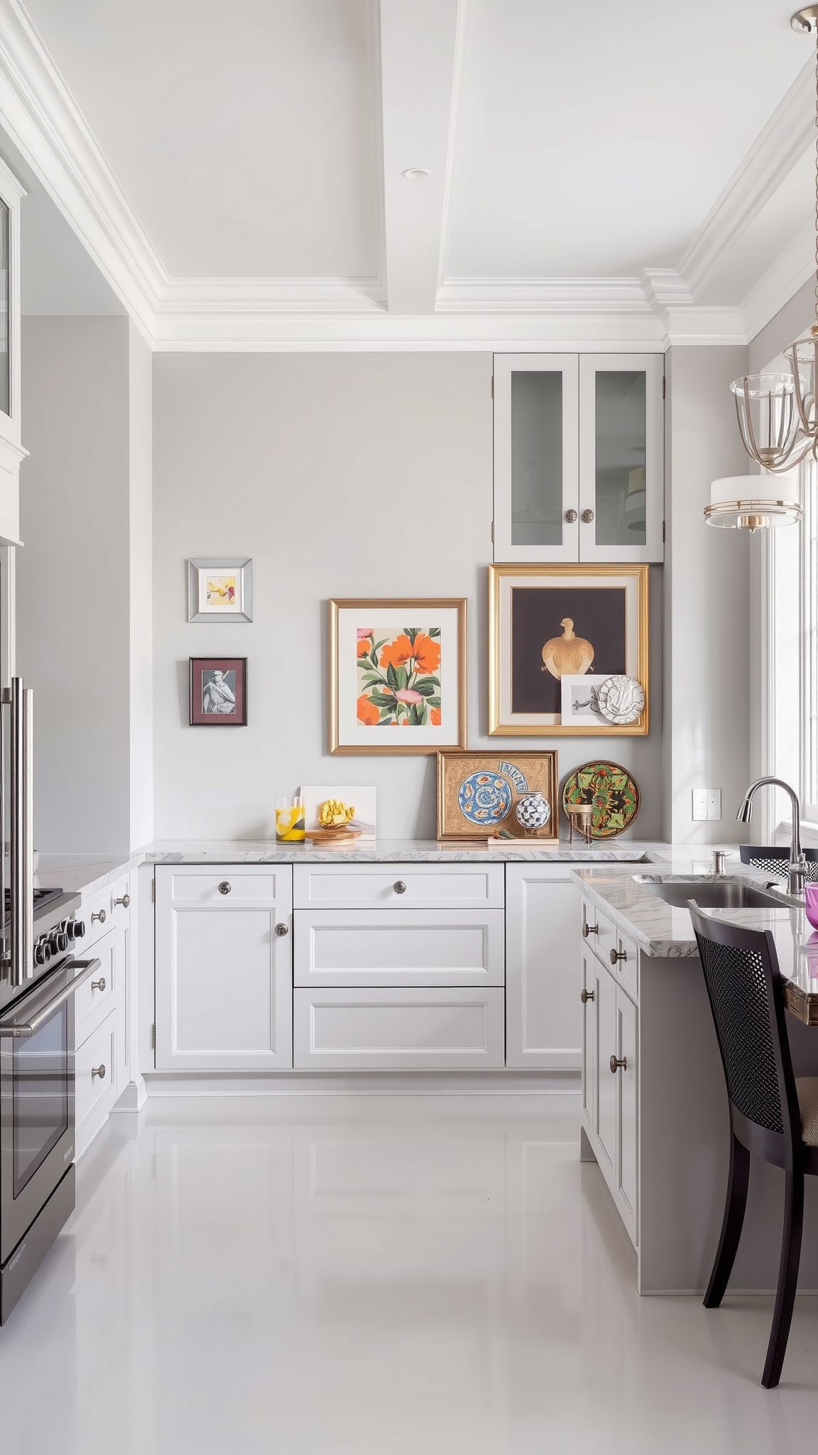 2 light gray walls 2. Light Gray Walls