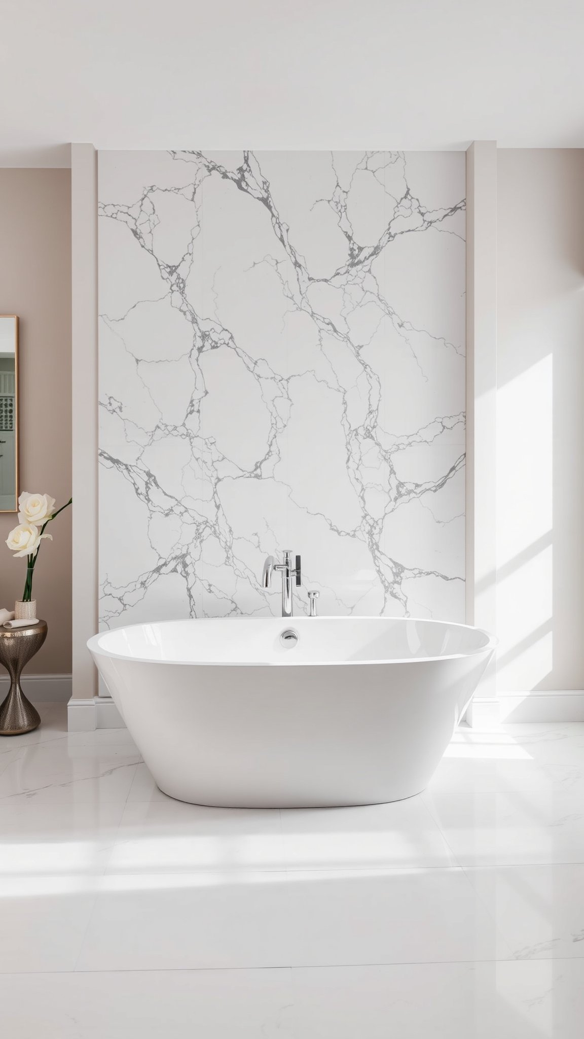 2. Marble Accent Wall