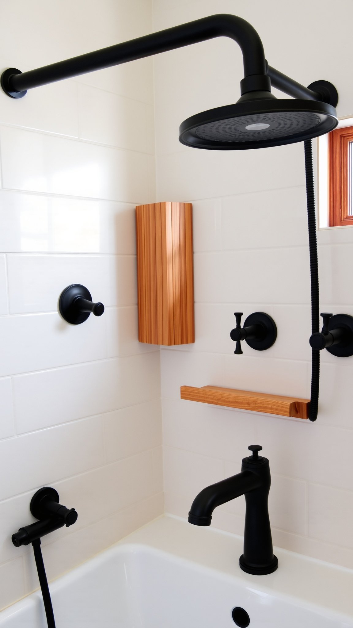 2. Matte Black Fixtures