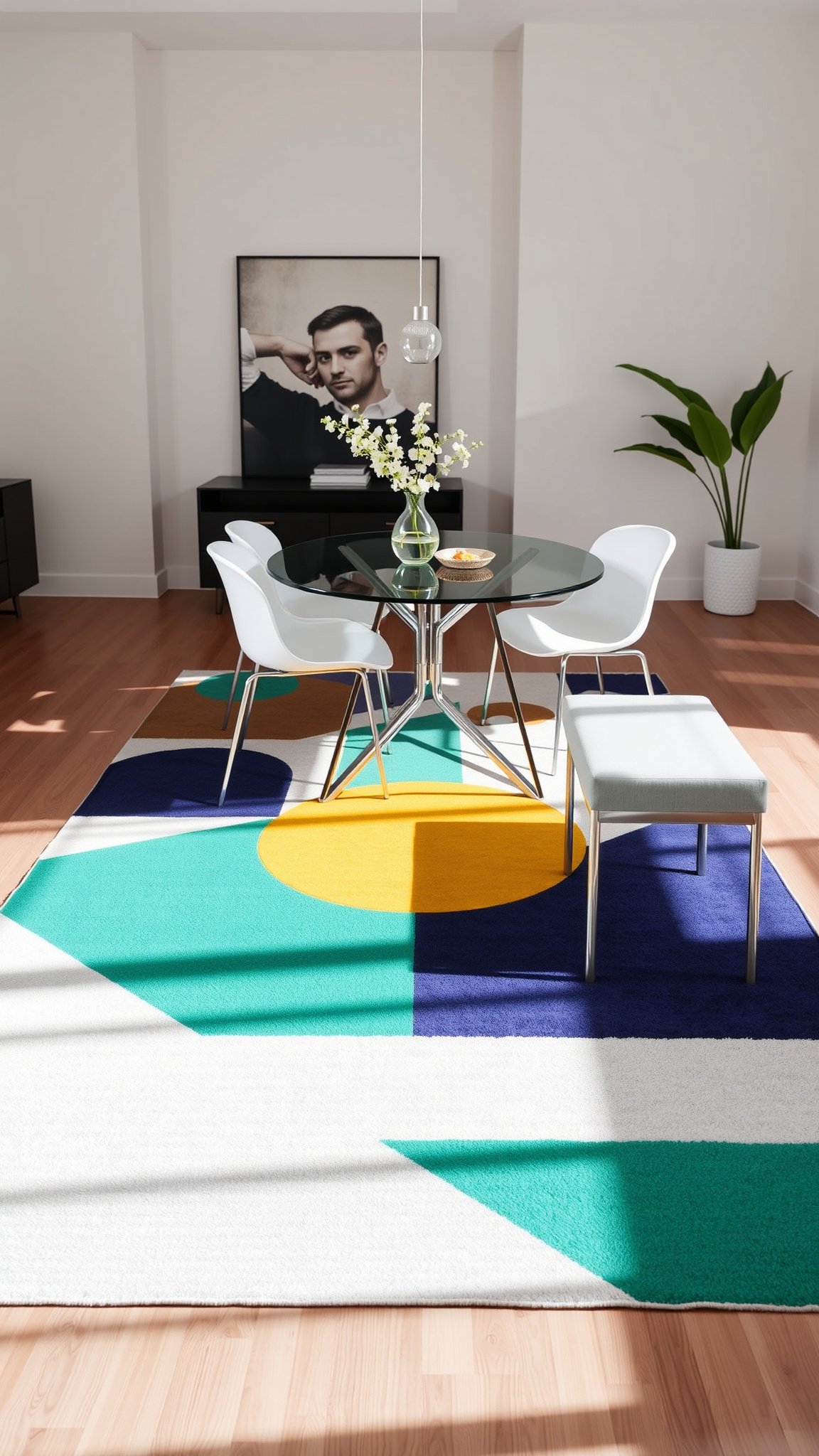 2. Modern Geometric Rugs