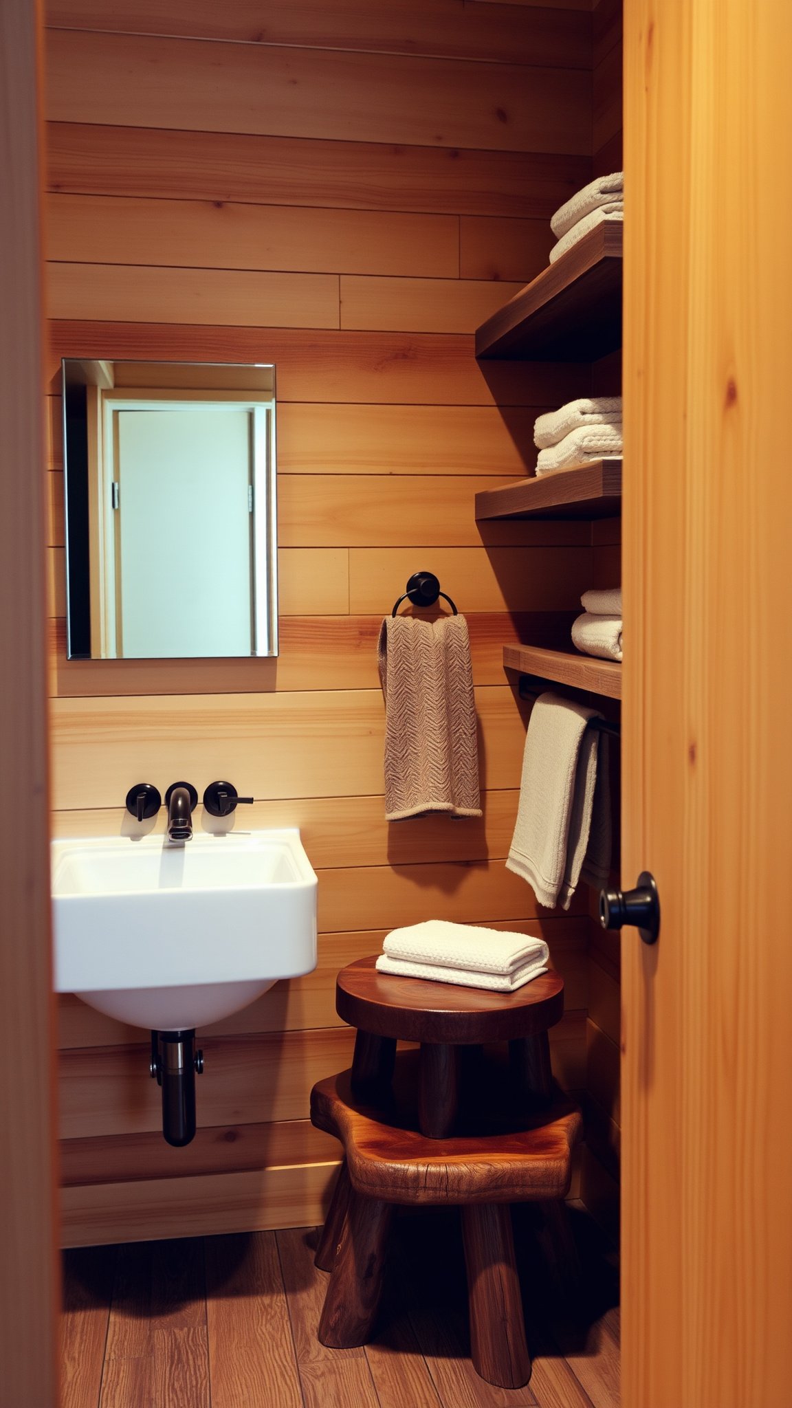 2. Natural Wood Accents