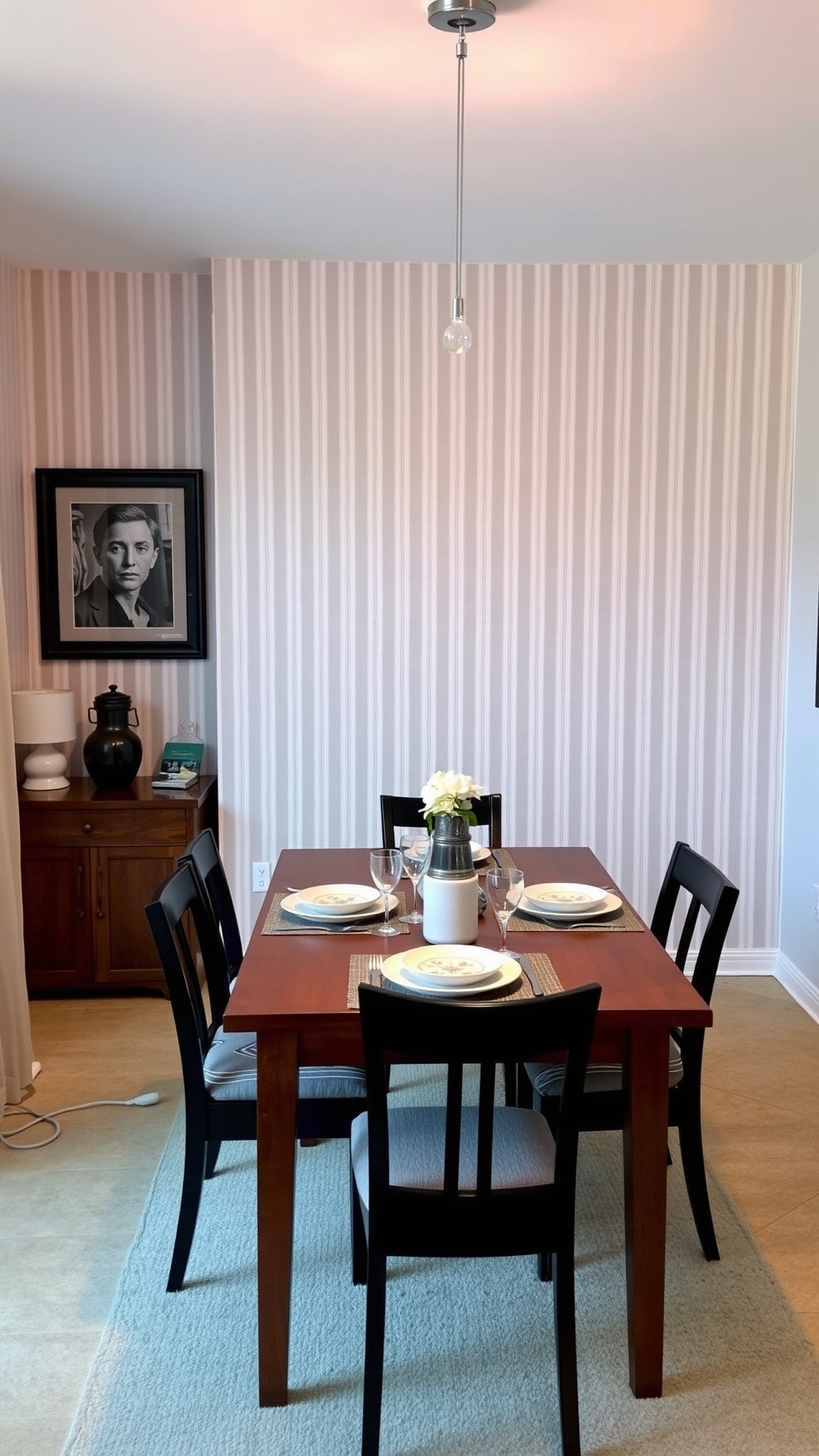 2. Striped Wallpaper