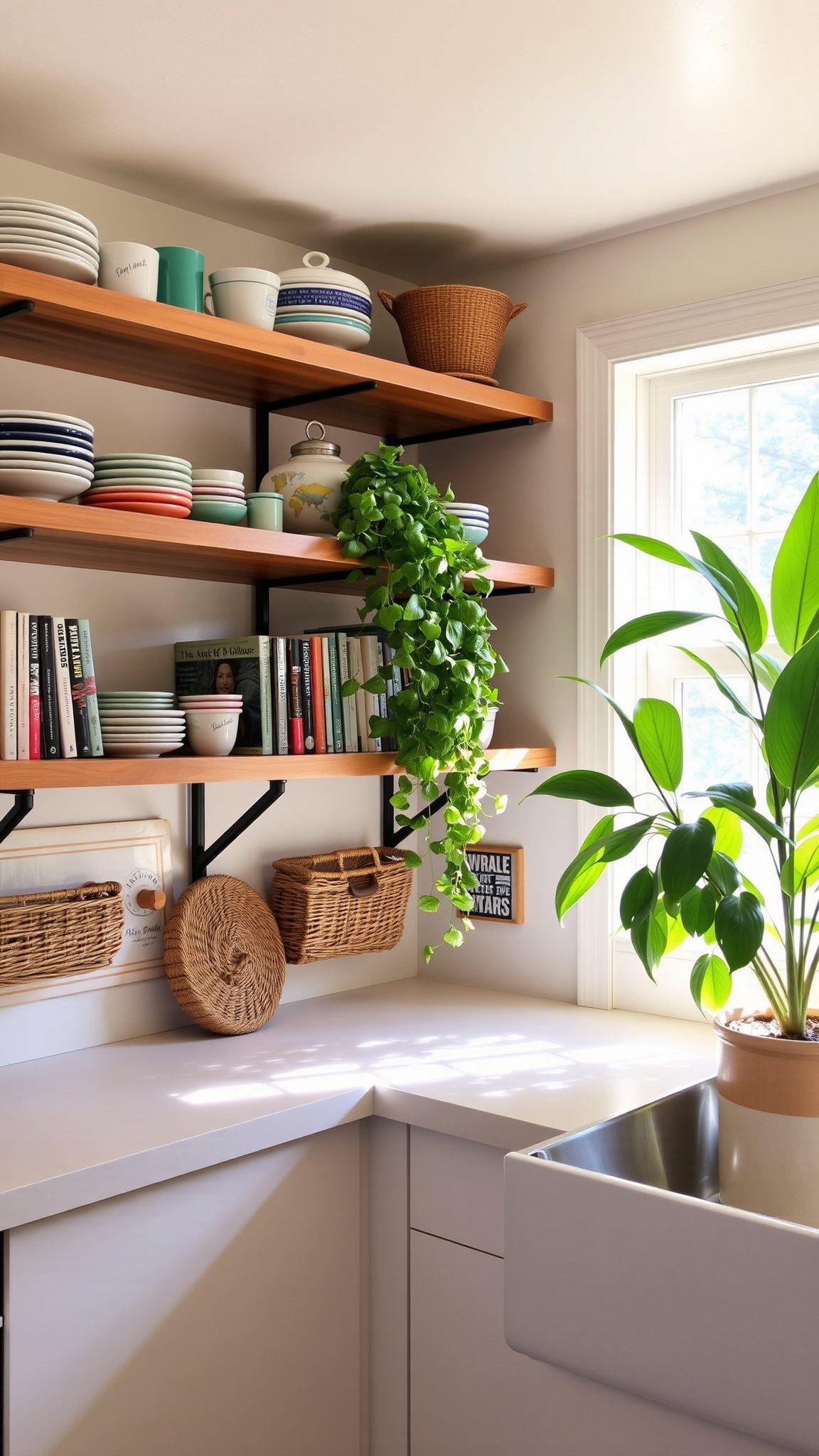 2 stylish floating shelves 2. Stylish Floating Shelves