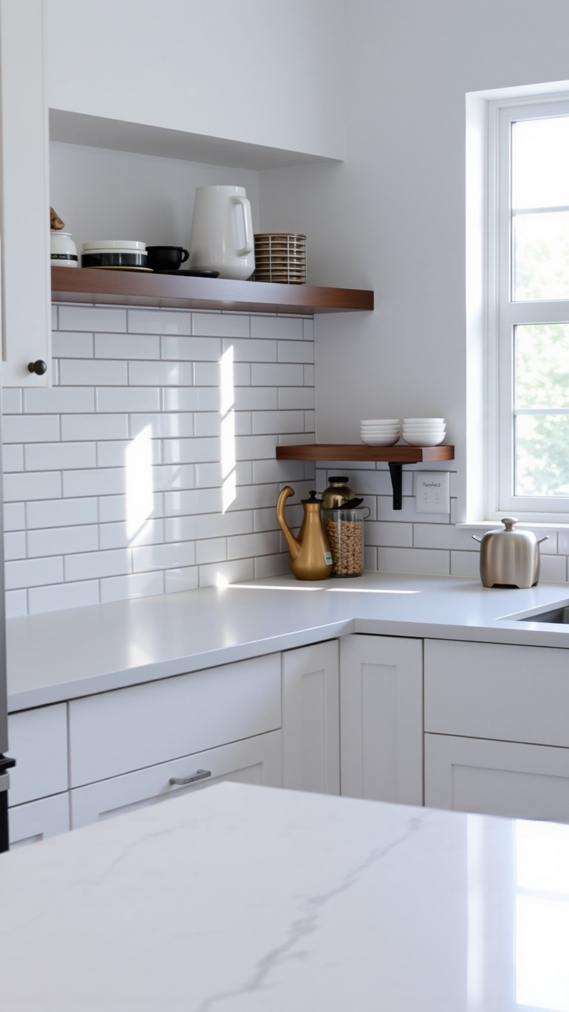 2. Subway Tile Backsplash