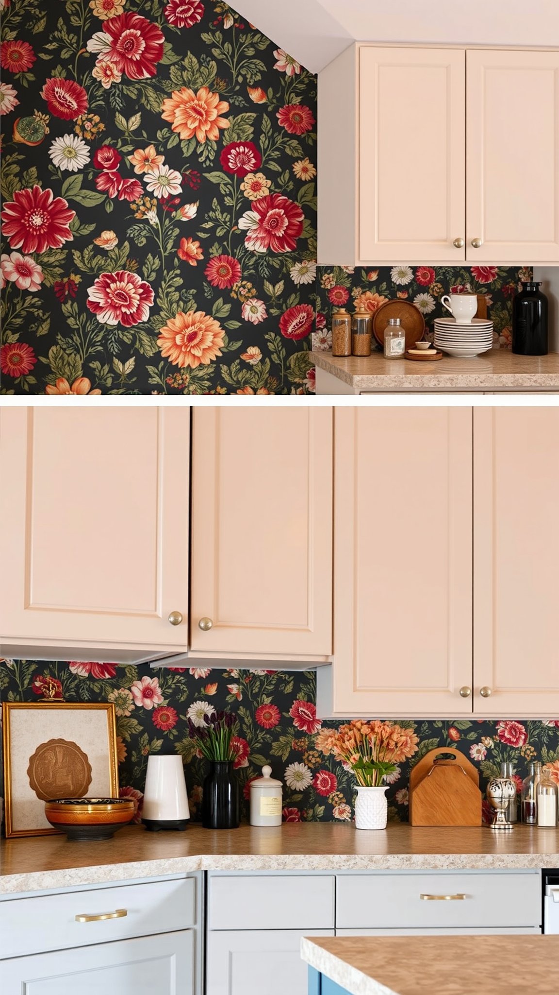 3. Accent Wall with Wallpaper