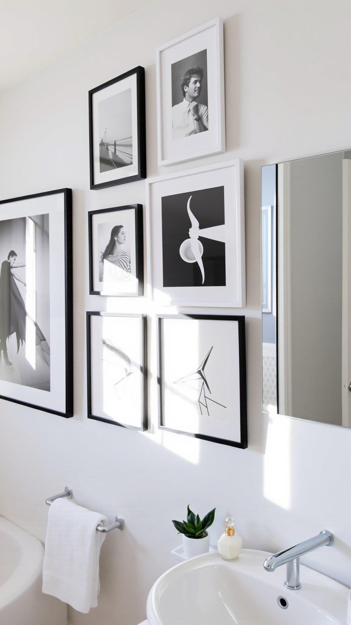 3. Black and White Artwork