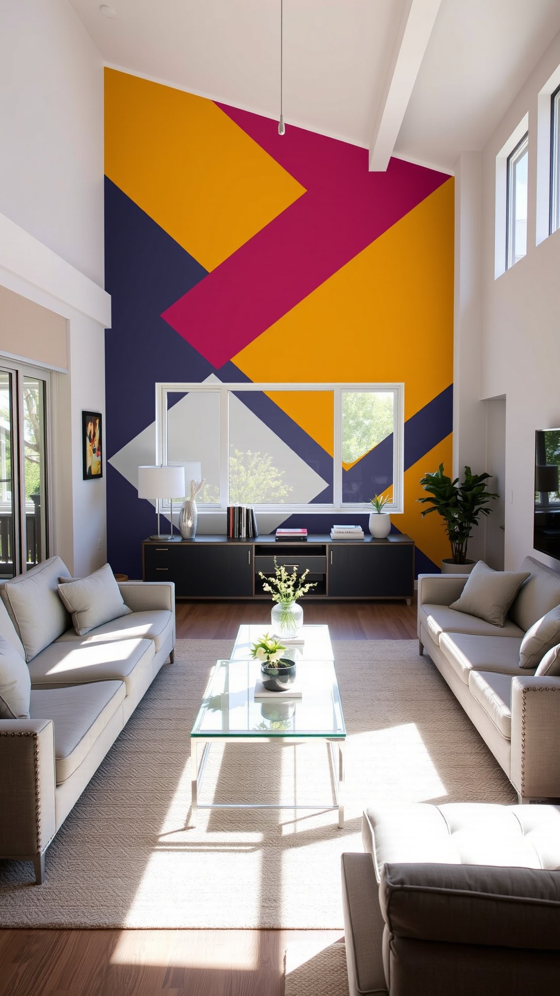 3. Colorful Accent Walls