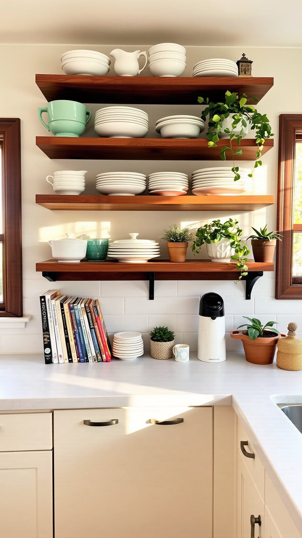 3. Incorporate Open Shelving