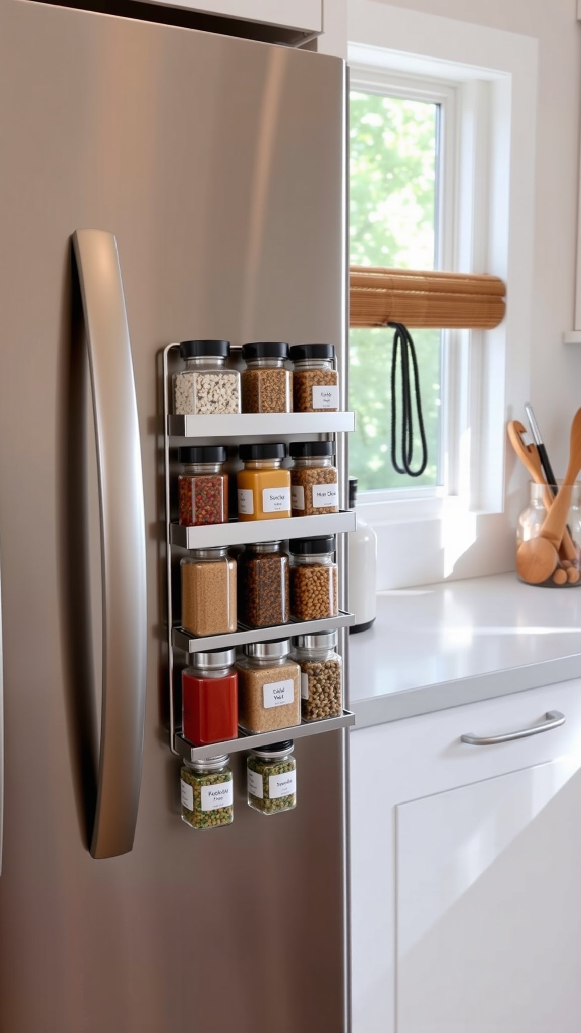 3. Magnetic Spice Racks