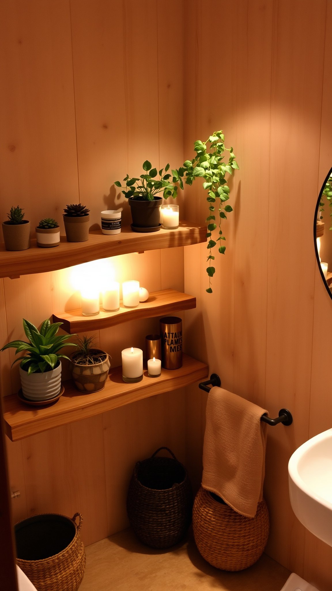 3. Natural Wood Accents