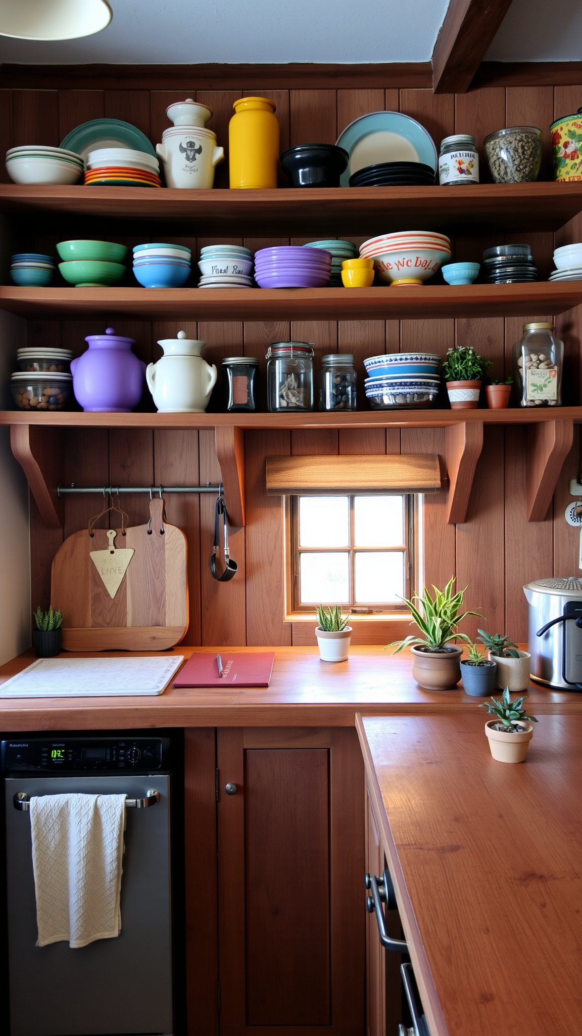 3 open shelving 3 3. Open Shelving