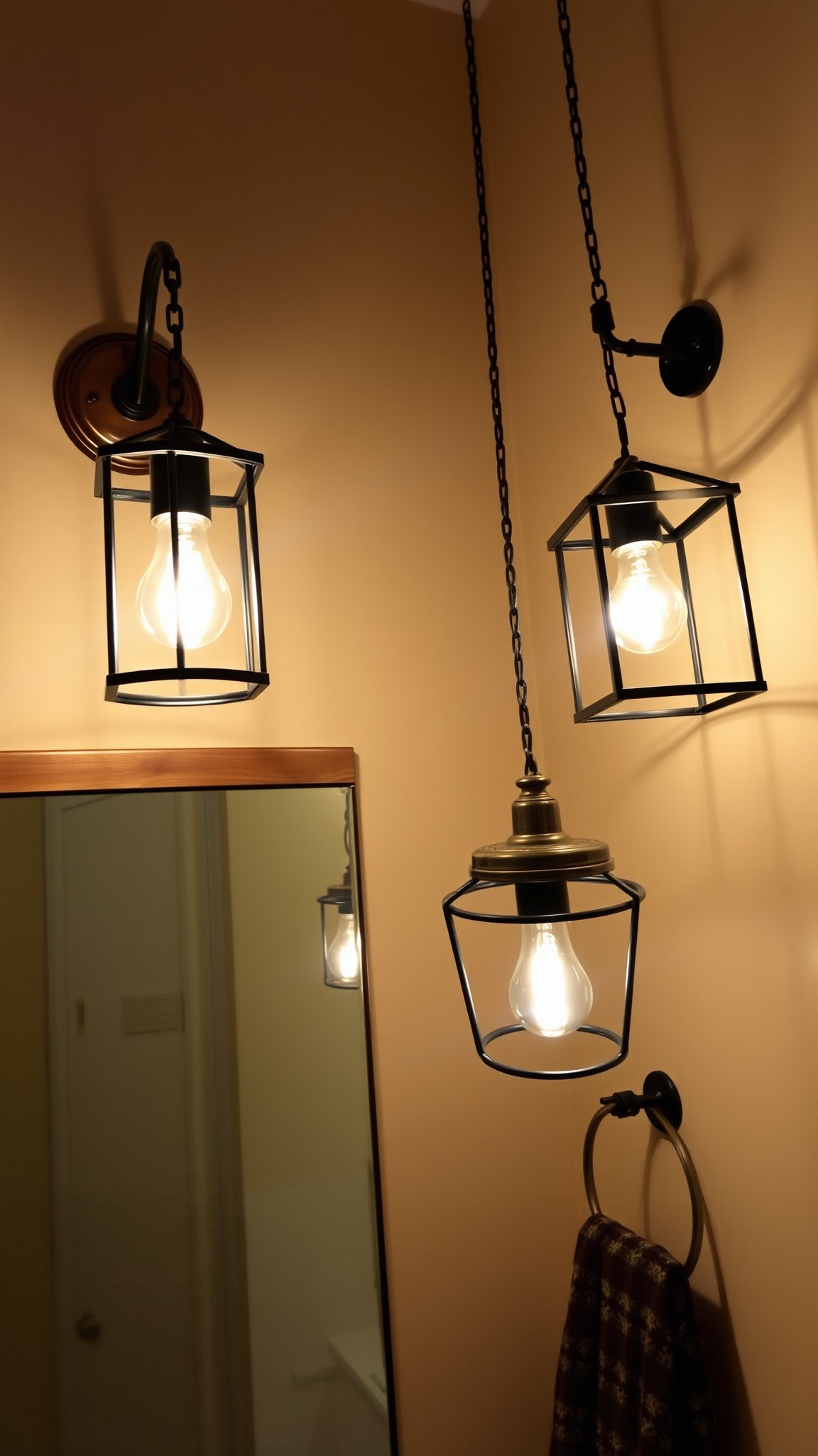 3. Rustic Lighting Fixtures