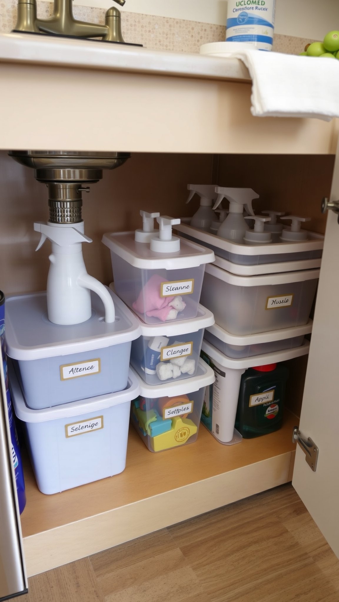 3 utilize under sink space 3. Utilize Under-Sink Space