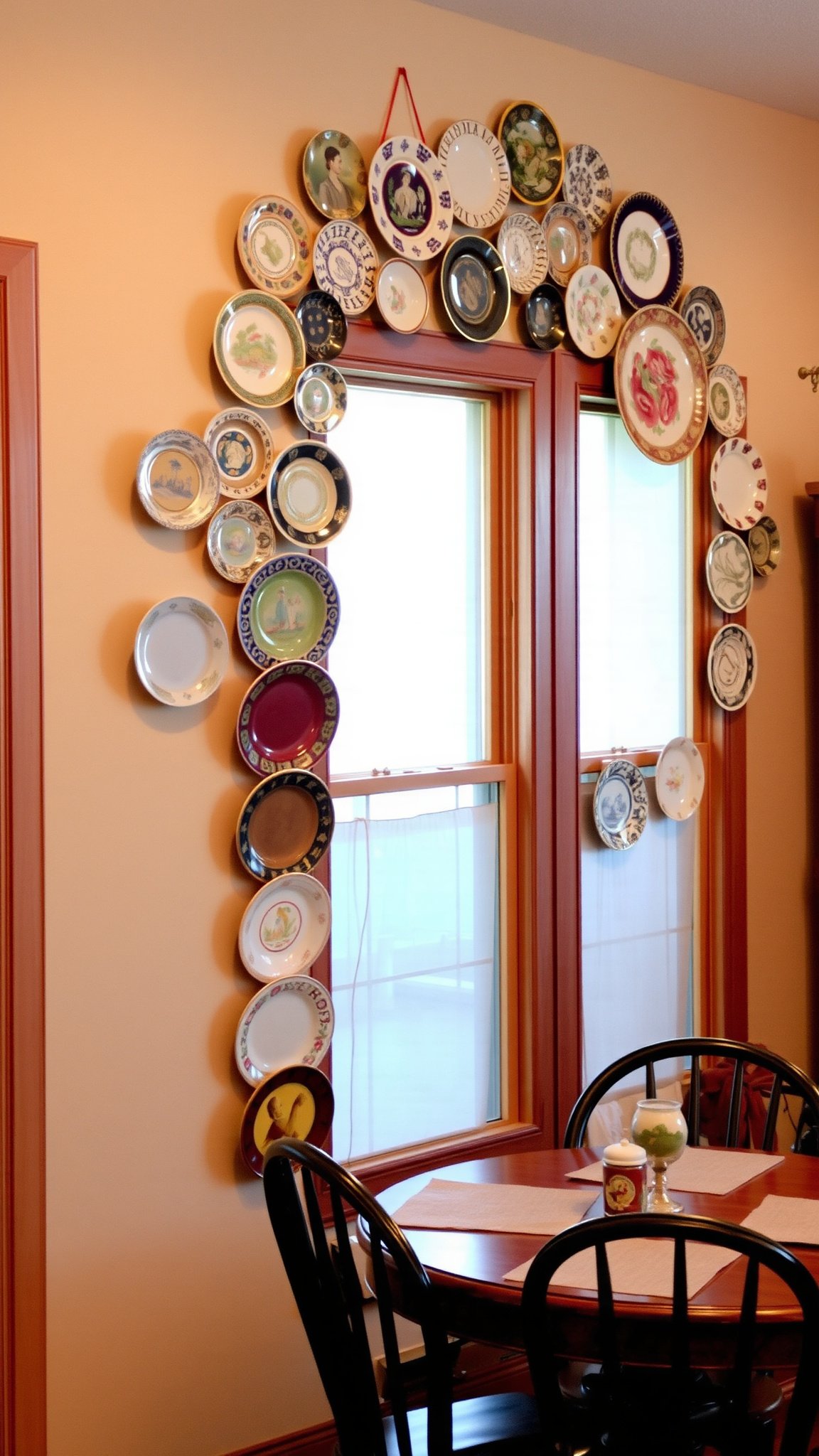 3. Vintage Plates Display