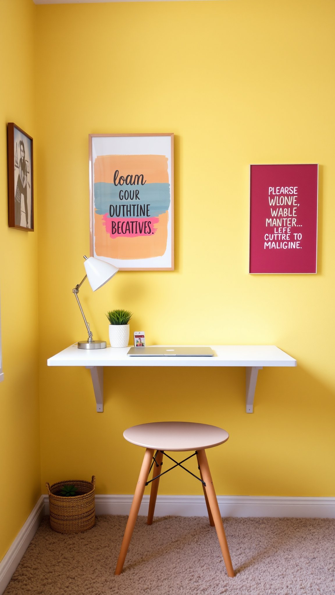 3. Wall-Mounted Desks