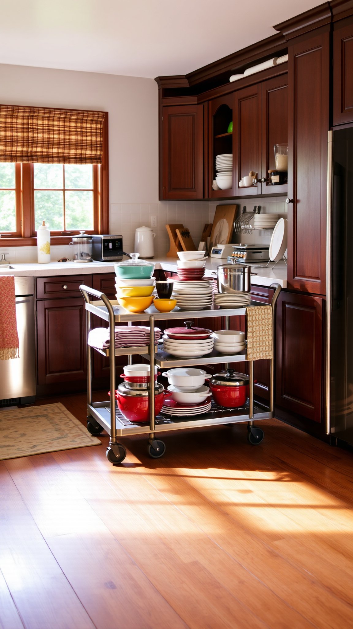 4 add a rolling cart 4. Add a Rolling Cart