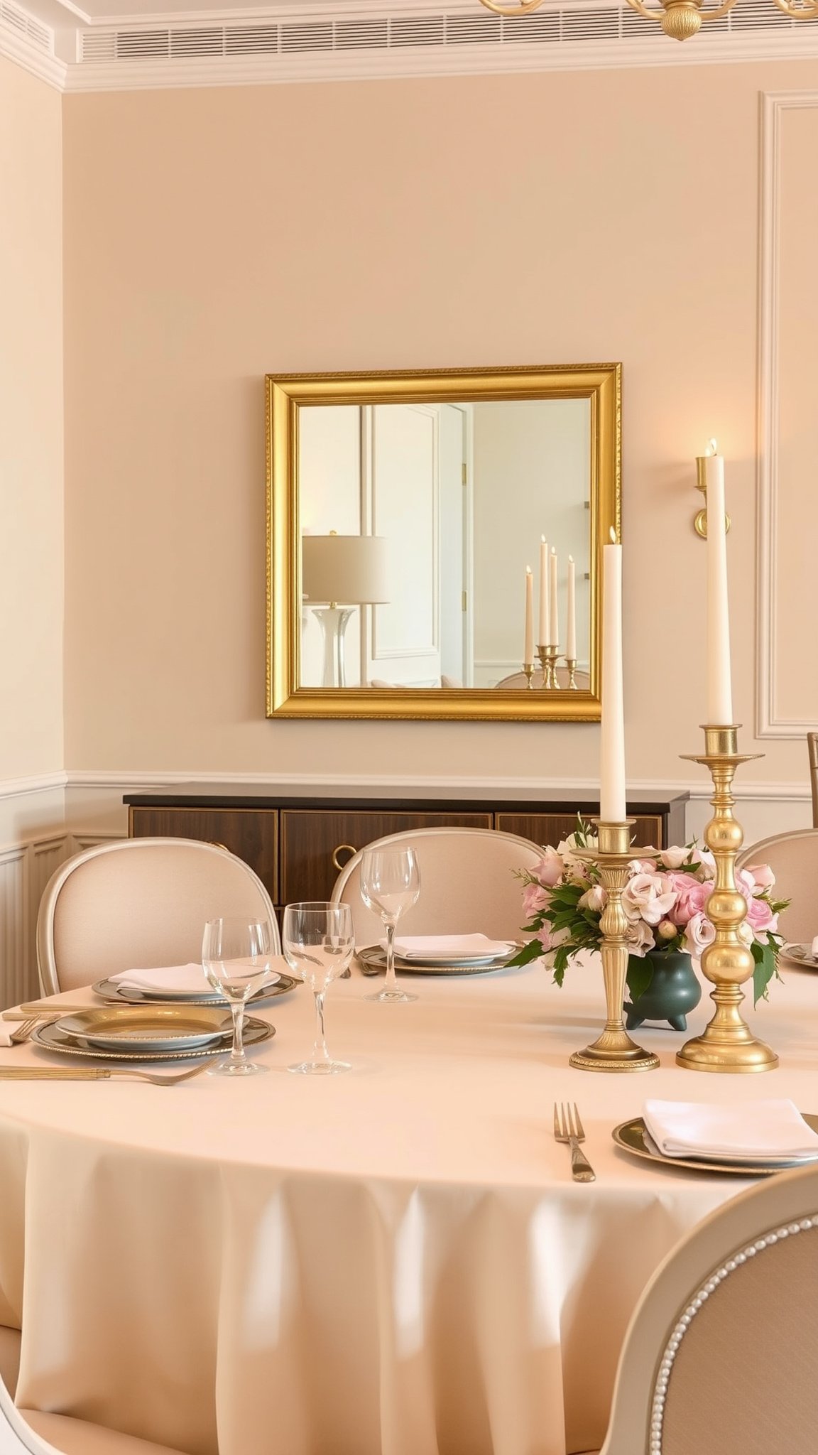 4. Beige and Gold Accents