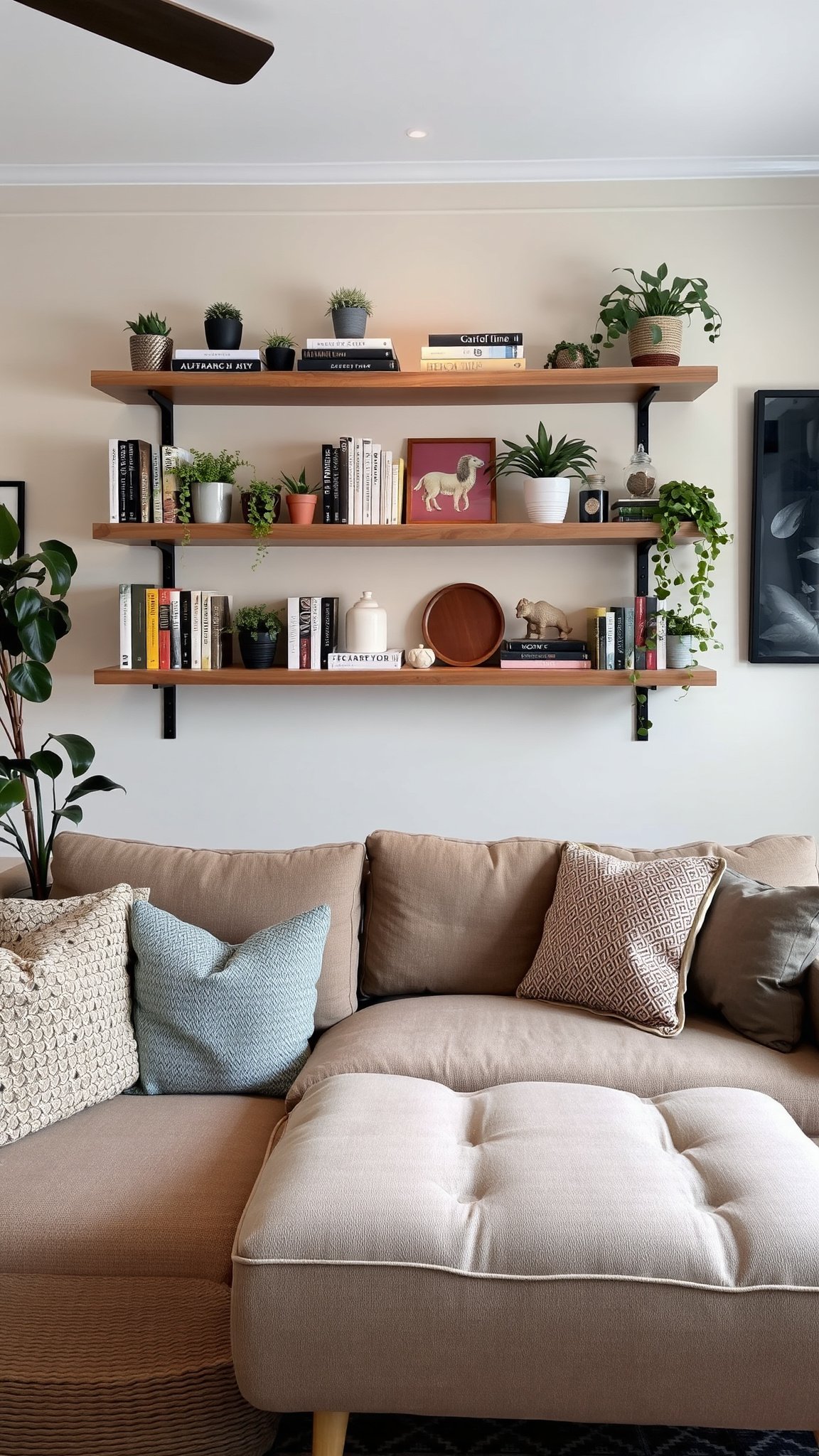 4 floating shelves 4. Floating Shelves