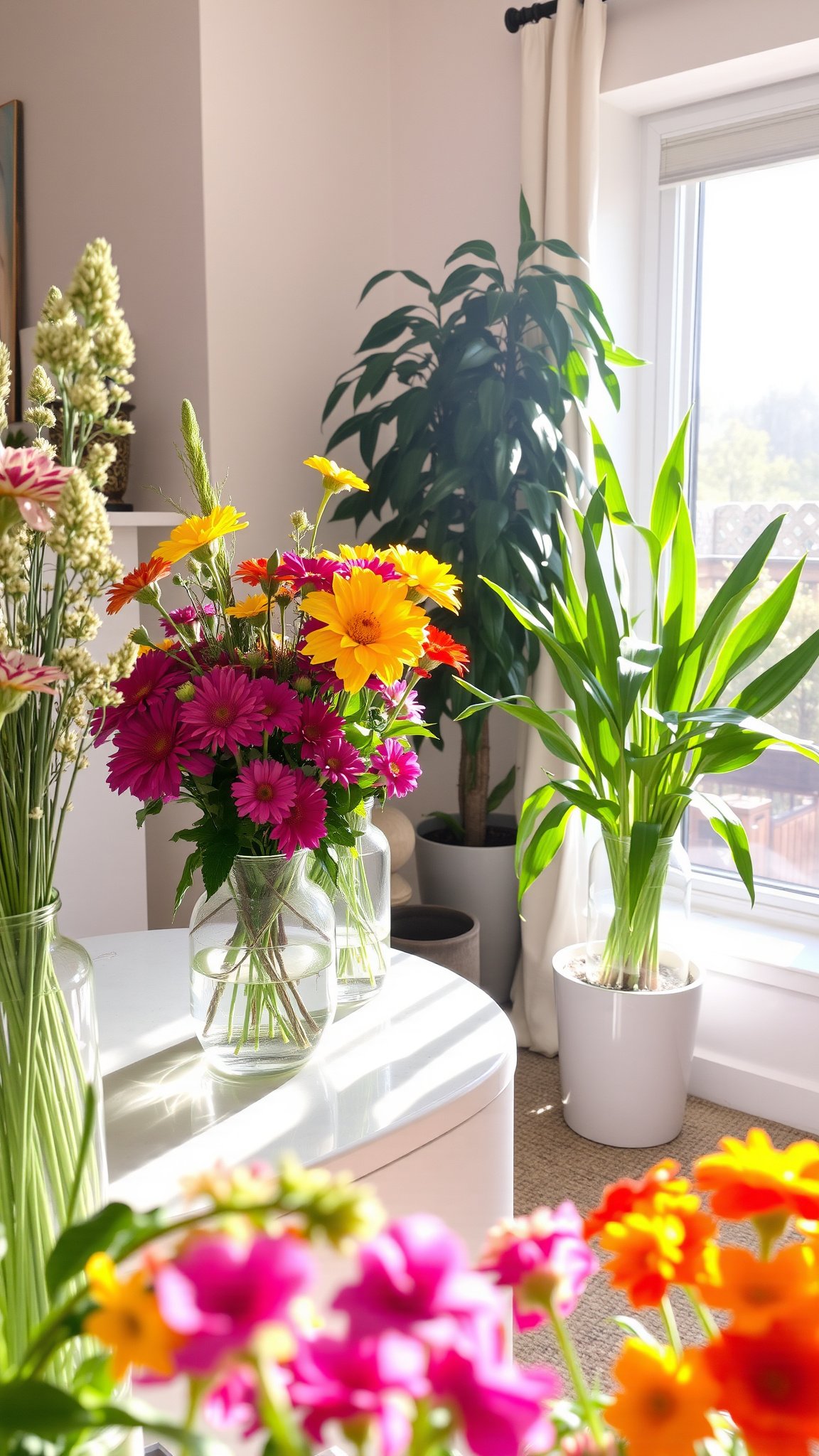 4. Fresh Flowers or Greenery